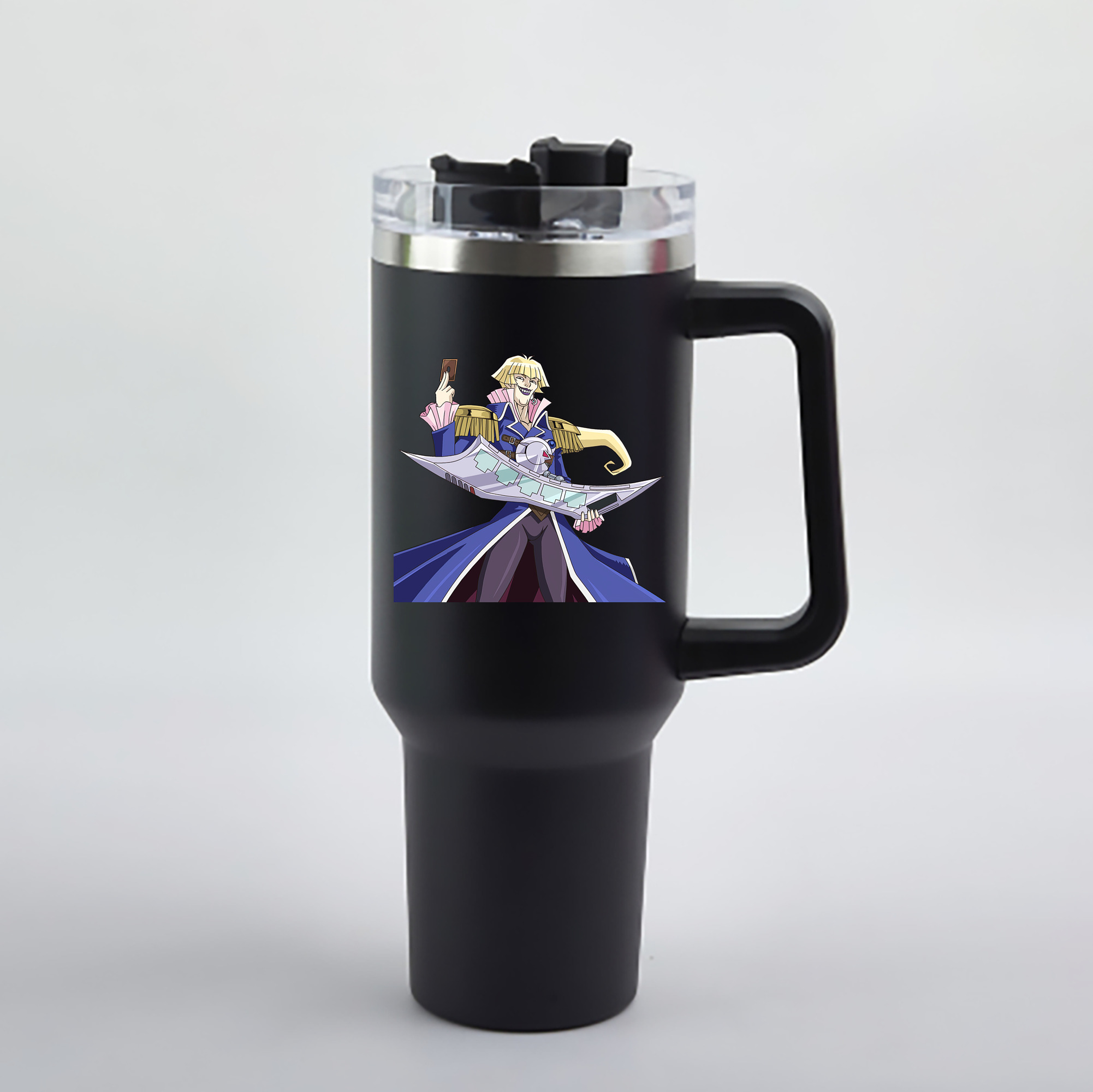 （画像用） 遊☆戯☆王 Yu-Gi-Oh! 1200mL車用タンブラー - クリスタルステッカー（プラスチックストロー付き）