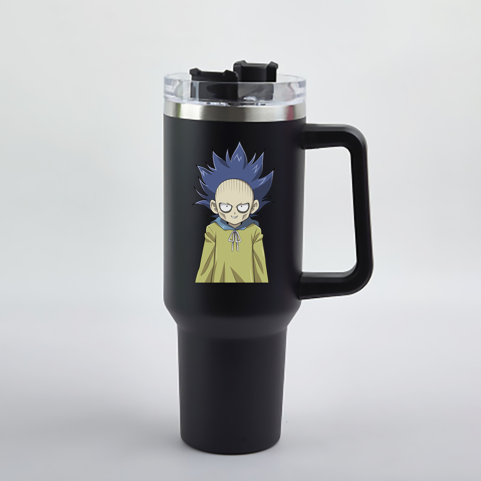 （画像用） 遊☆戯☆王 Yu-Gi-Oh! 1200mL車用タンブラー - クリスタルステッカー（プラスチックストロー付き）