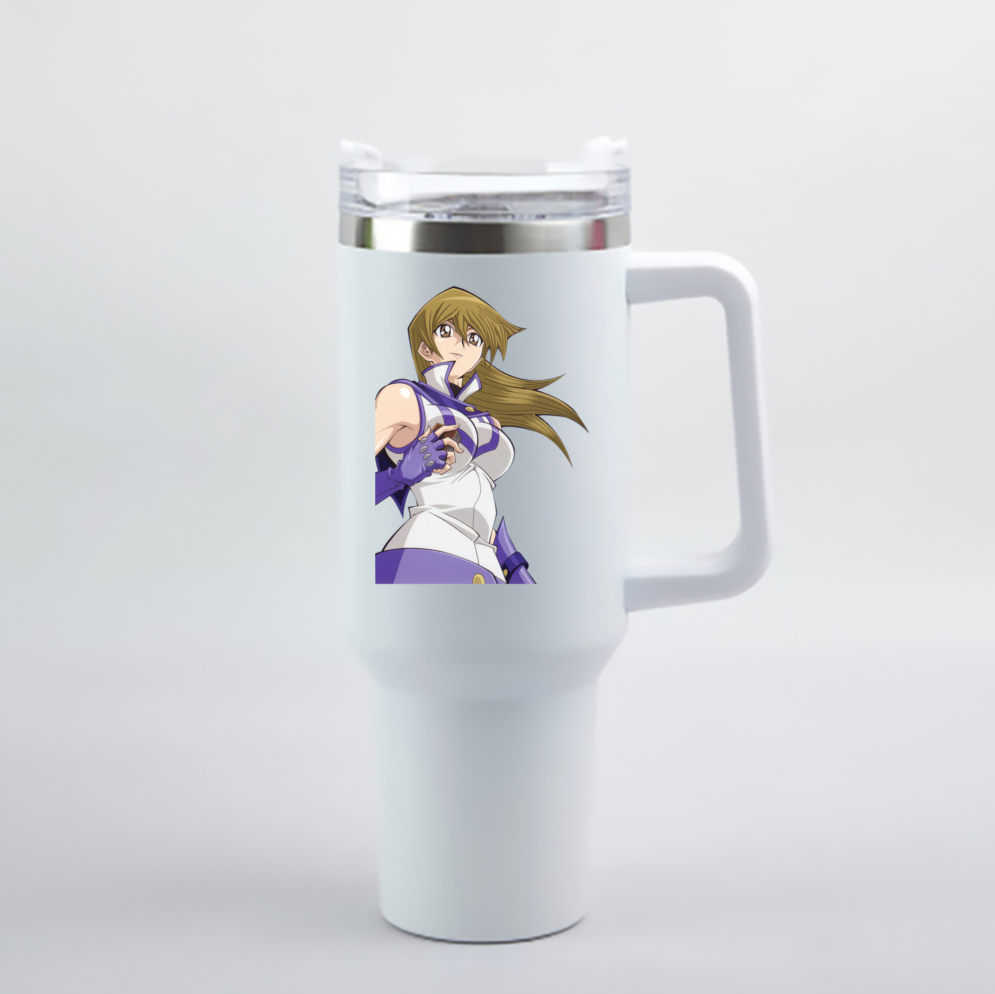 （画像用） 遊☆戯☆王 Yu-Gi-Oh! 1200mL車用タンブラー - クリスタルステッカー（プラスチックストロー付き）