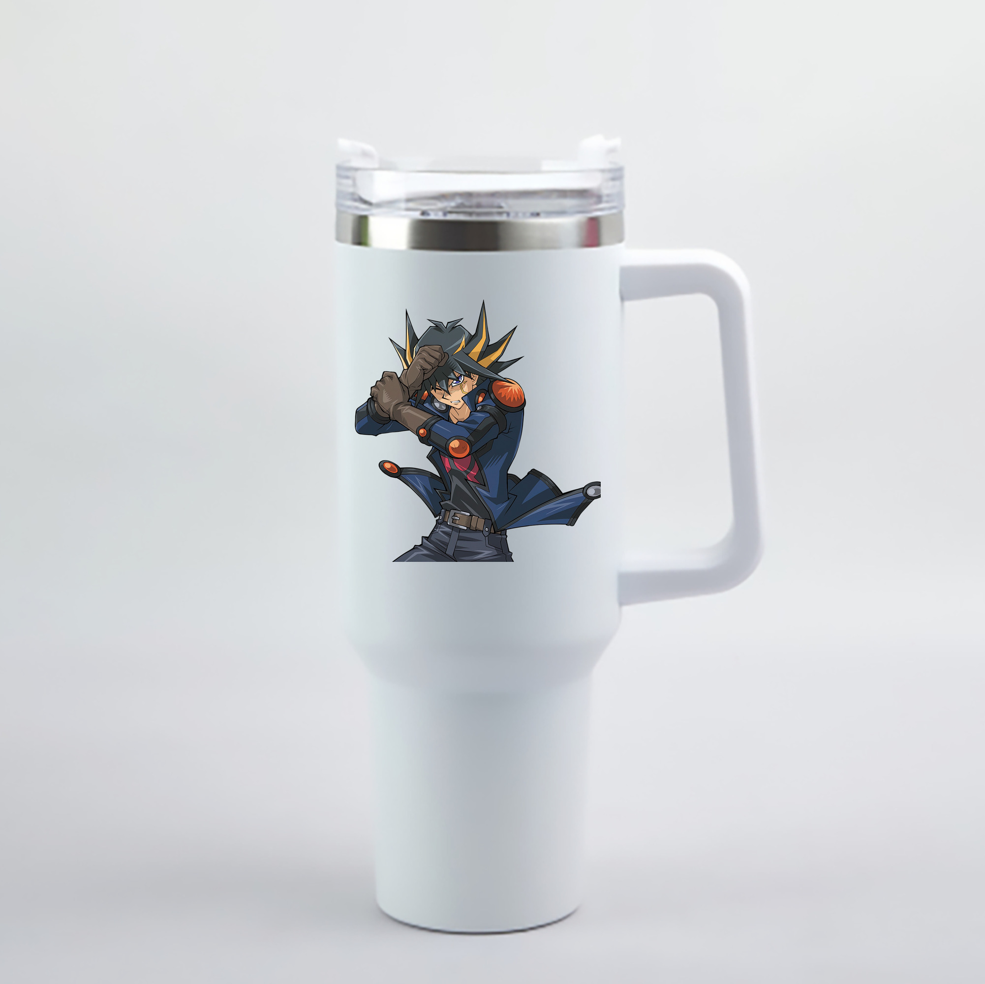 （画像用） 遊☆戯☆王 Yu-Gi-Oh! 1200mL車用タンブラー - クリスタルステッカー（プラスチックストロー付き）