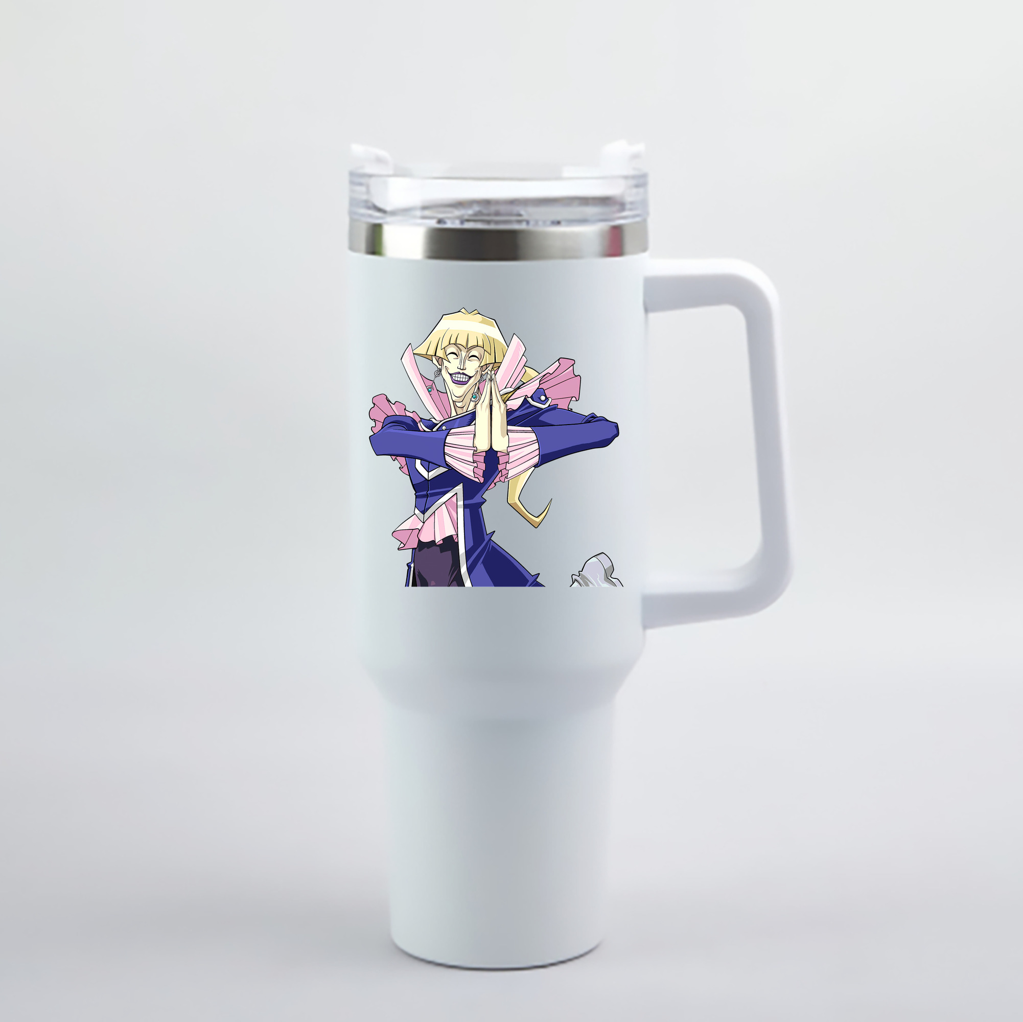 （画像用） 遊☆戯☆王 Yu-Gi-Oh! 1200mL車用タンブラー - クリスタルステッカー（プラスチックストロー付き）