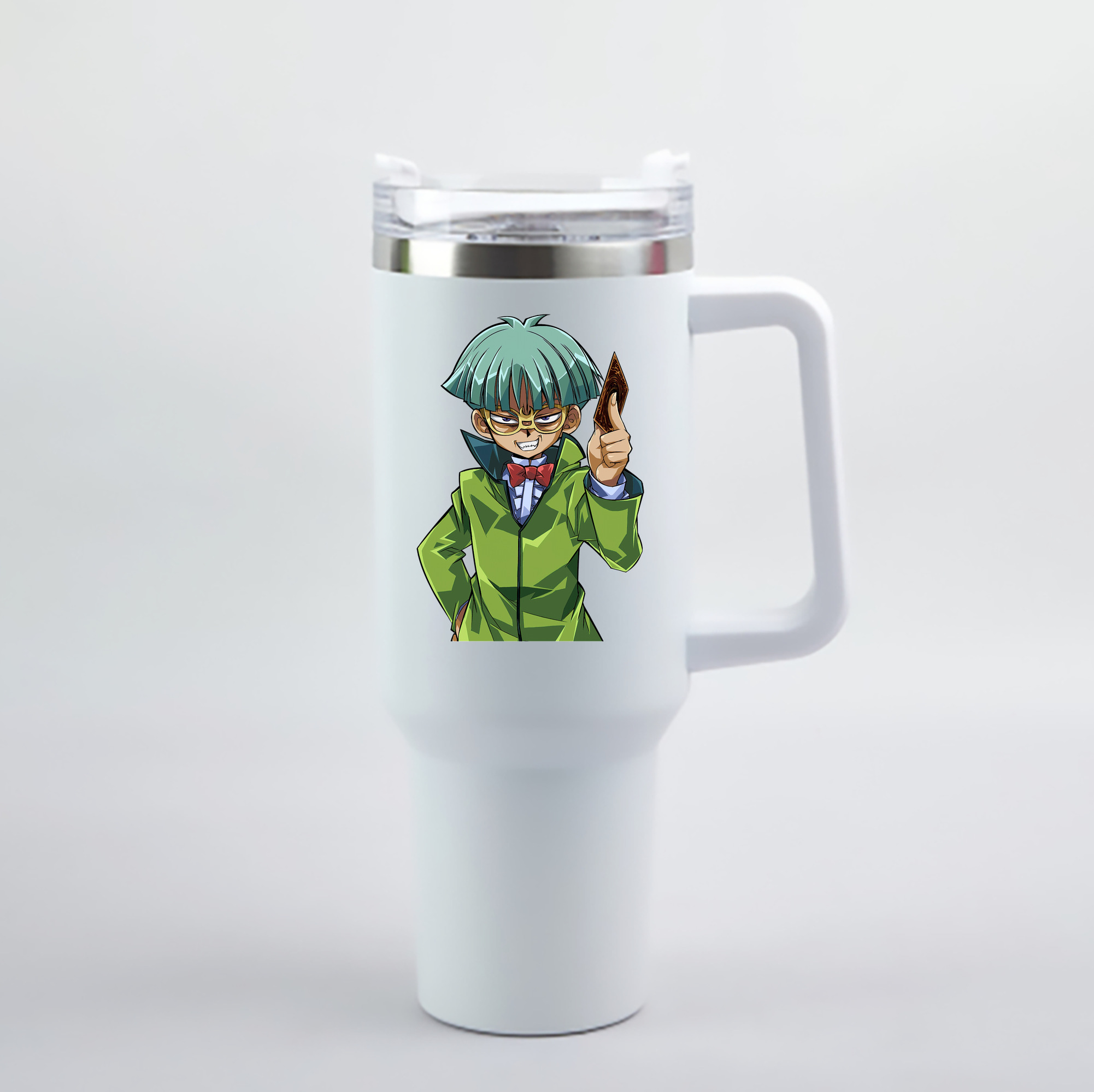 （画像用） 遊☆戯☆王 Yu-Gi-Oh! 1200mL車用タンブラー - クリスタルステッカー（プラスチックストロー付き）