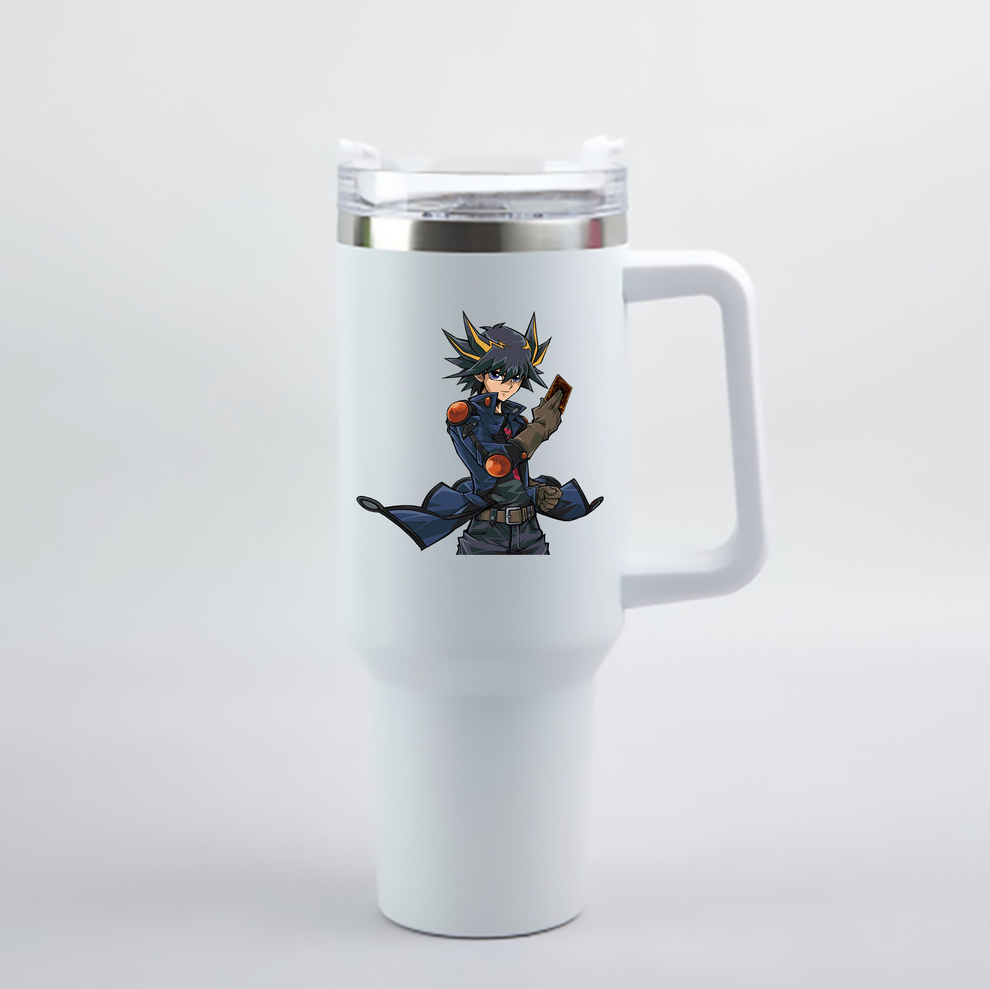 （画像用） 遊☆戯☆王 Yu-Gi-Oh! 1200mL車用タンブラー - クリスタルステッカー（プラスチックストロー付き）