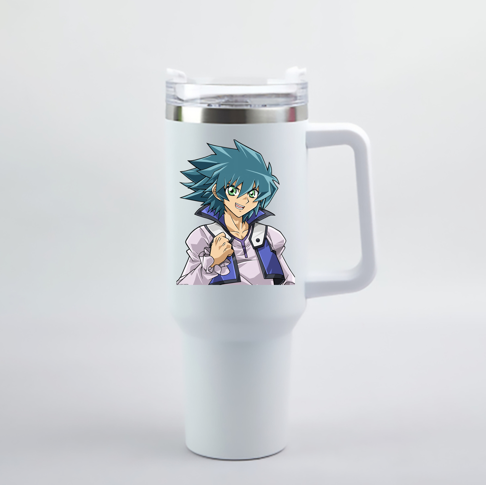 （画像用） 遊☆戯☆王 Yu-Gi-Oh! 1200mL車用タンブラー - クリスタルステッカー（プラスチックストロー付き）