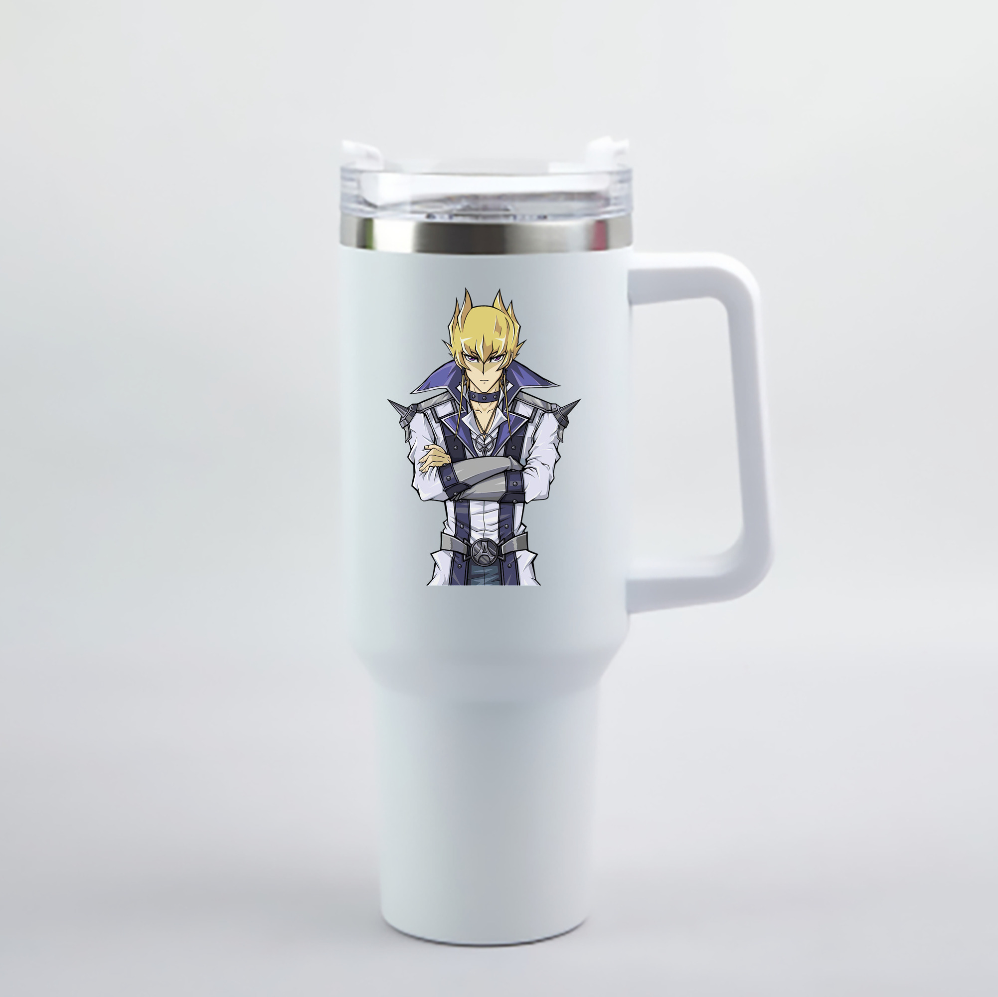 （画像用） 遊☆戯☆王 Yu-Gi-Oh! 1200mL車用タンブラー - クリスタルステッカー（プラスチックストロー付き）