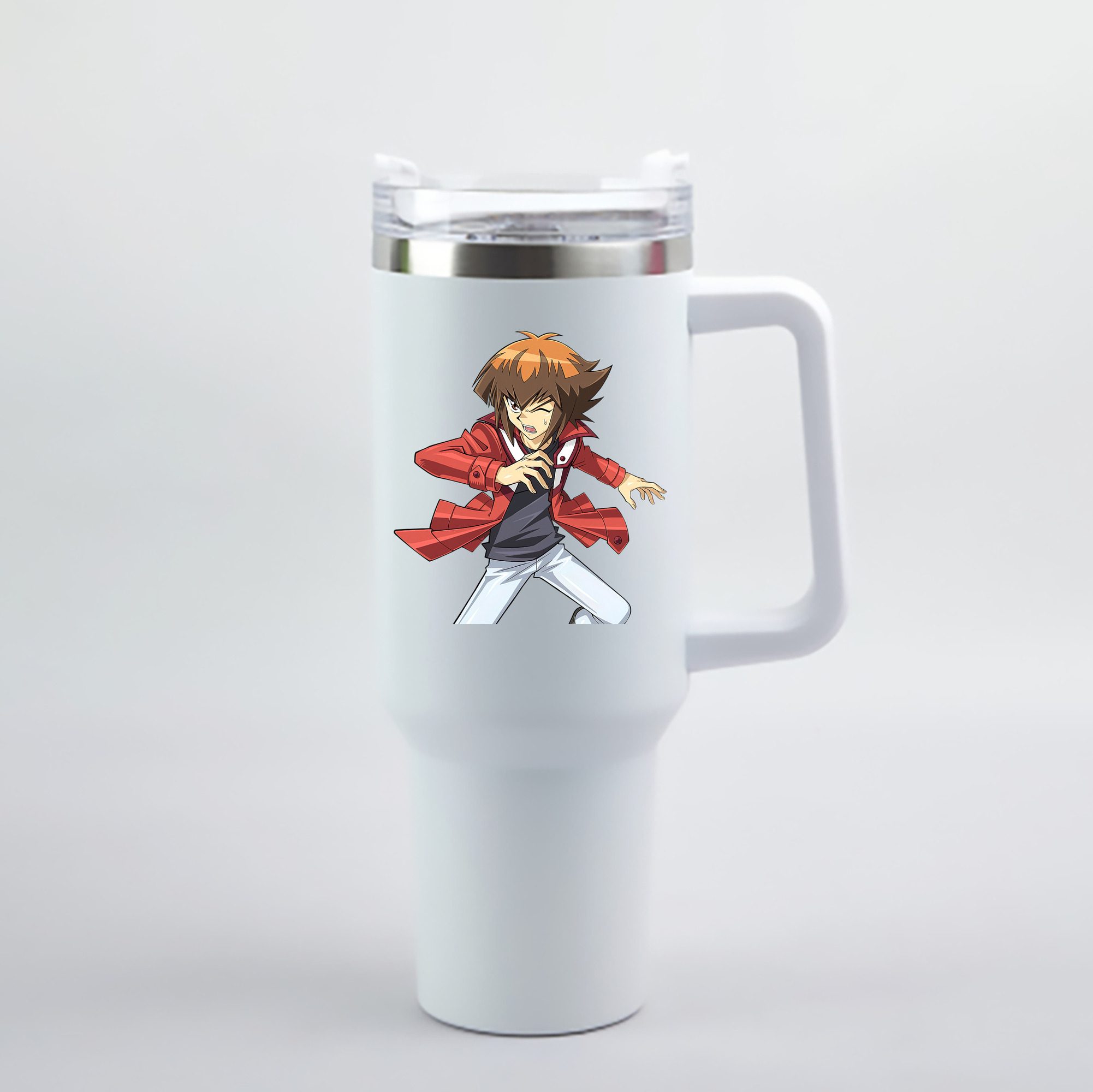 （画像用） 遊☆戯☆王 Yu-Gi-Oh! 1200mL車用タンブラー - クリスタルステッカー（プラスチックストロー付き）
