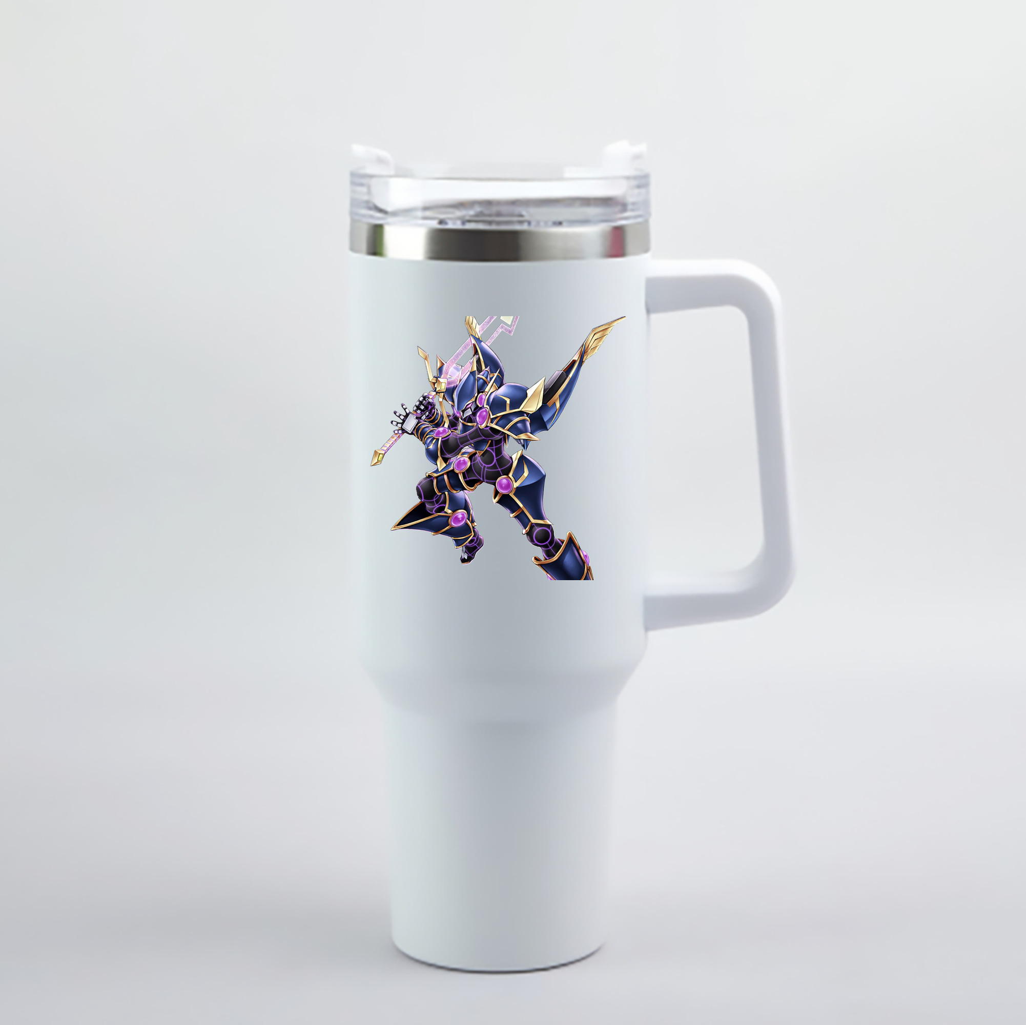 （画像用） 遊☆戯☆王 Yu-Gi-Oh! 1200mL車用タンブラー - クリスタルステッカー（プラスチックストロー付き）