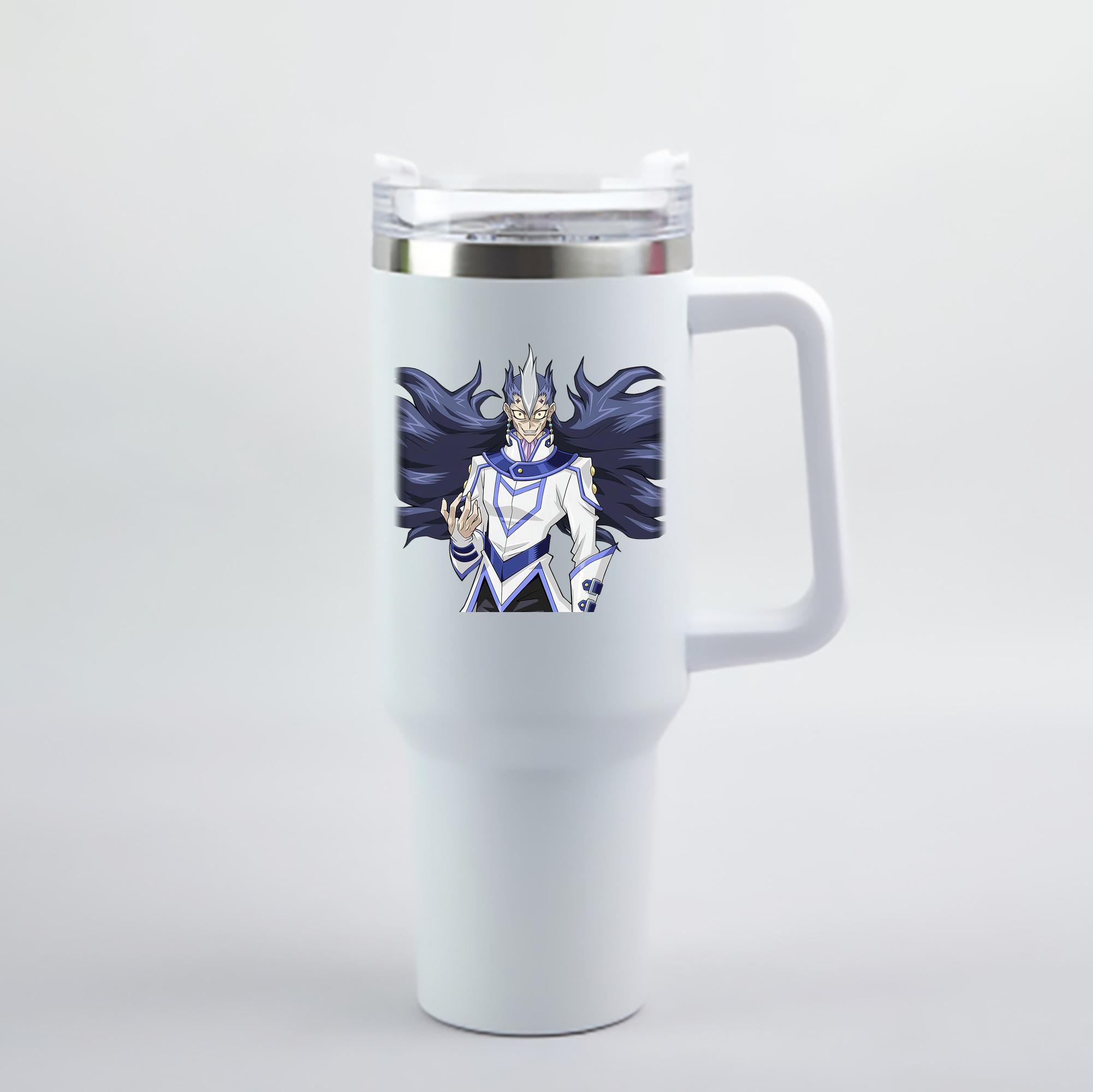 （画像用） 遊☆戯☆王 Yu-Gi-Oh! 1200mL車用タンブラー - クリスタルステッカー（プラスチックストロー付き）