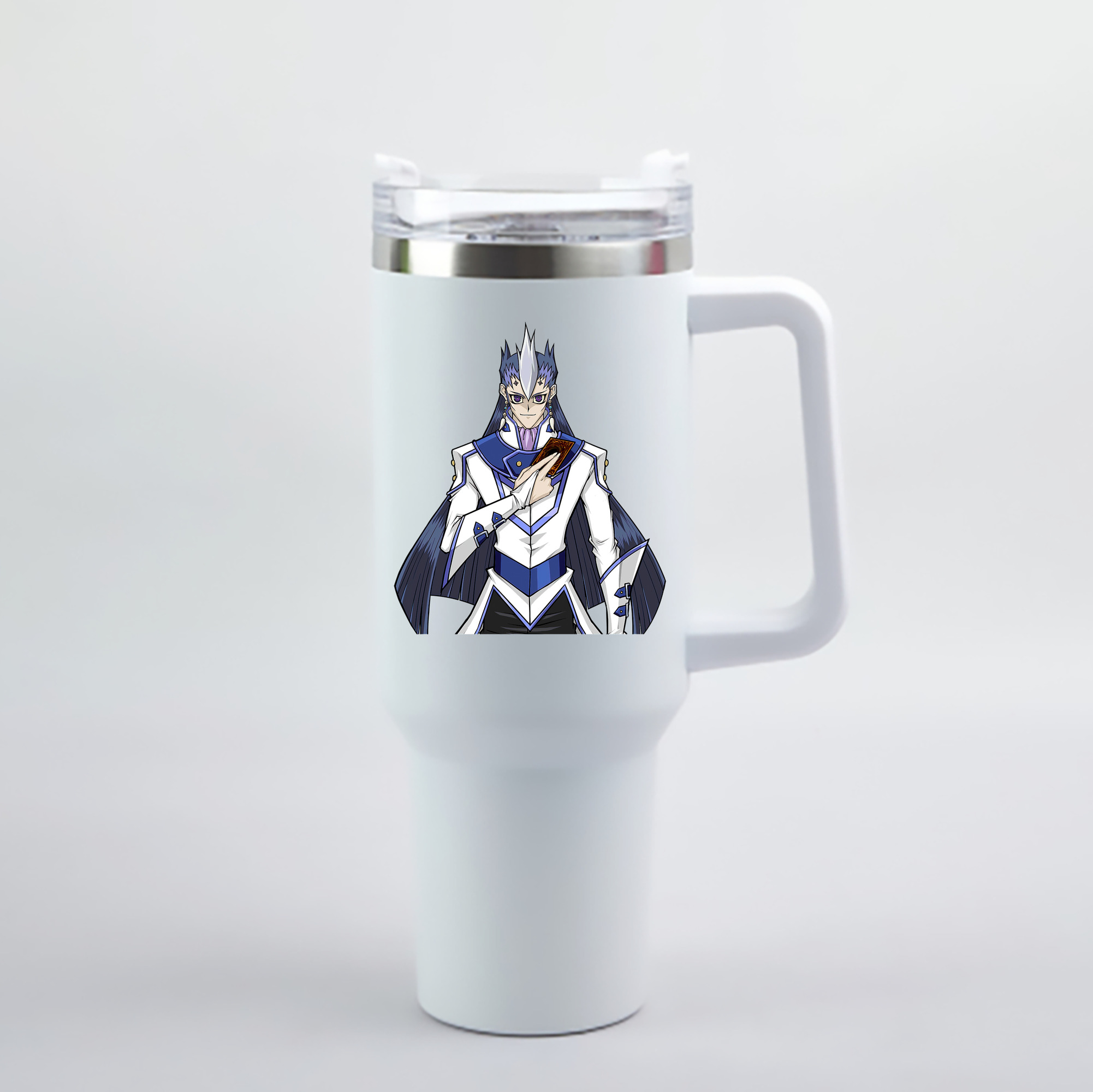 （画像用） 遊☆戯☆王 Yu-Gi-Oh! 1200mL車用タンブラー - クリスタルステッカー（プラスチックストロー付き）
