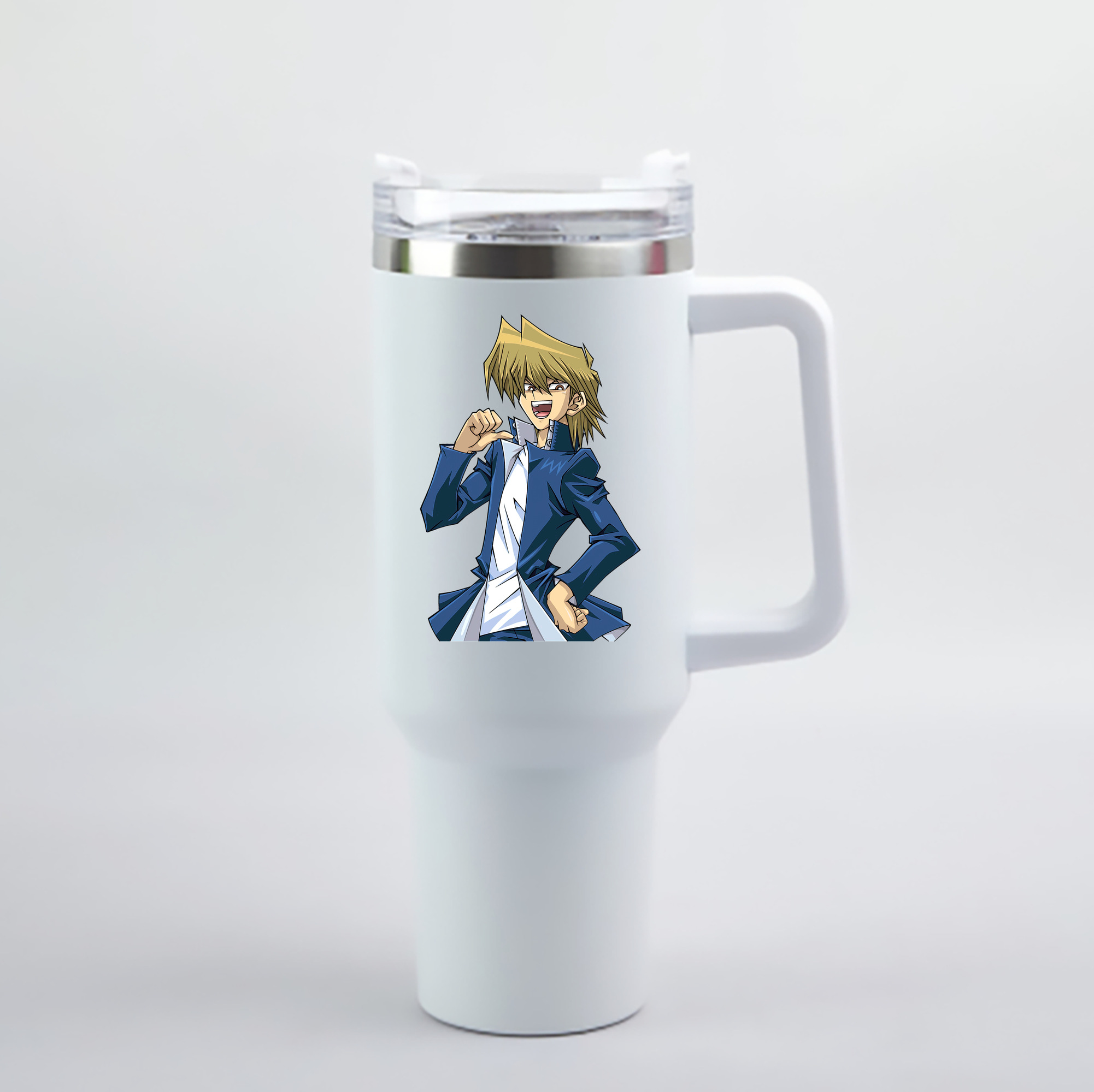（画像用） 遊☆戯☆王 Yu-Gi-Oh! 1200mL車用タンブラー - クリスタルステッカー（プラスチックストロー付き）