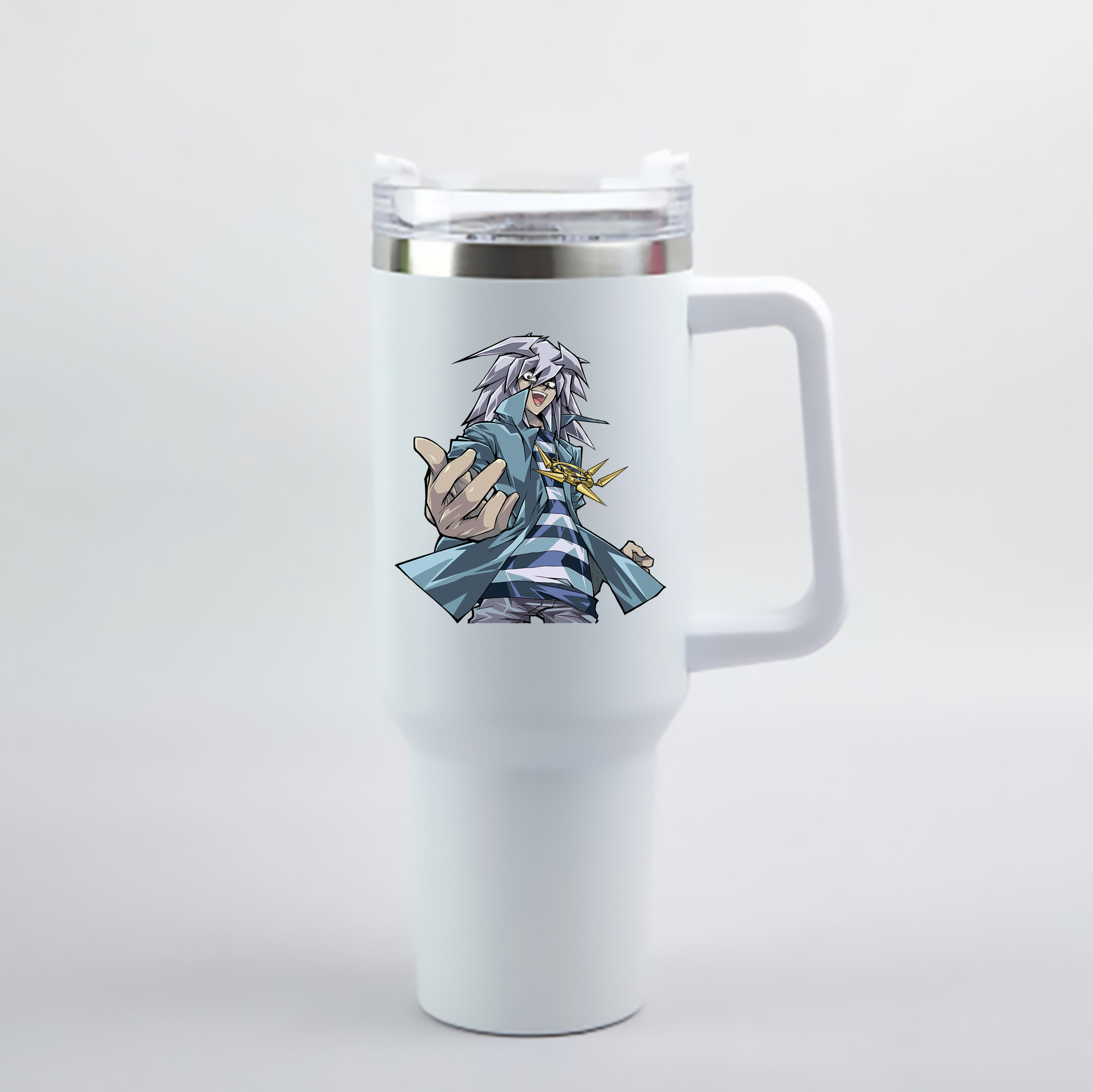 （画像用） 遊☆戯☆王 Yu-Gi-Oh! 1200mL車用タンブラー - クリスタルステッカー（プラスチックストロー付き）