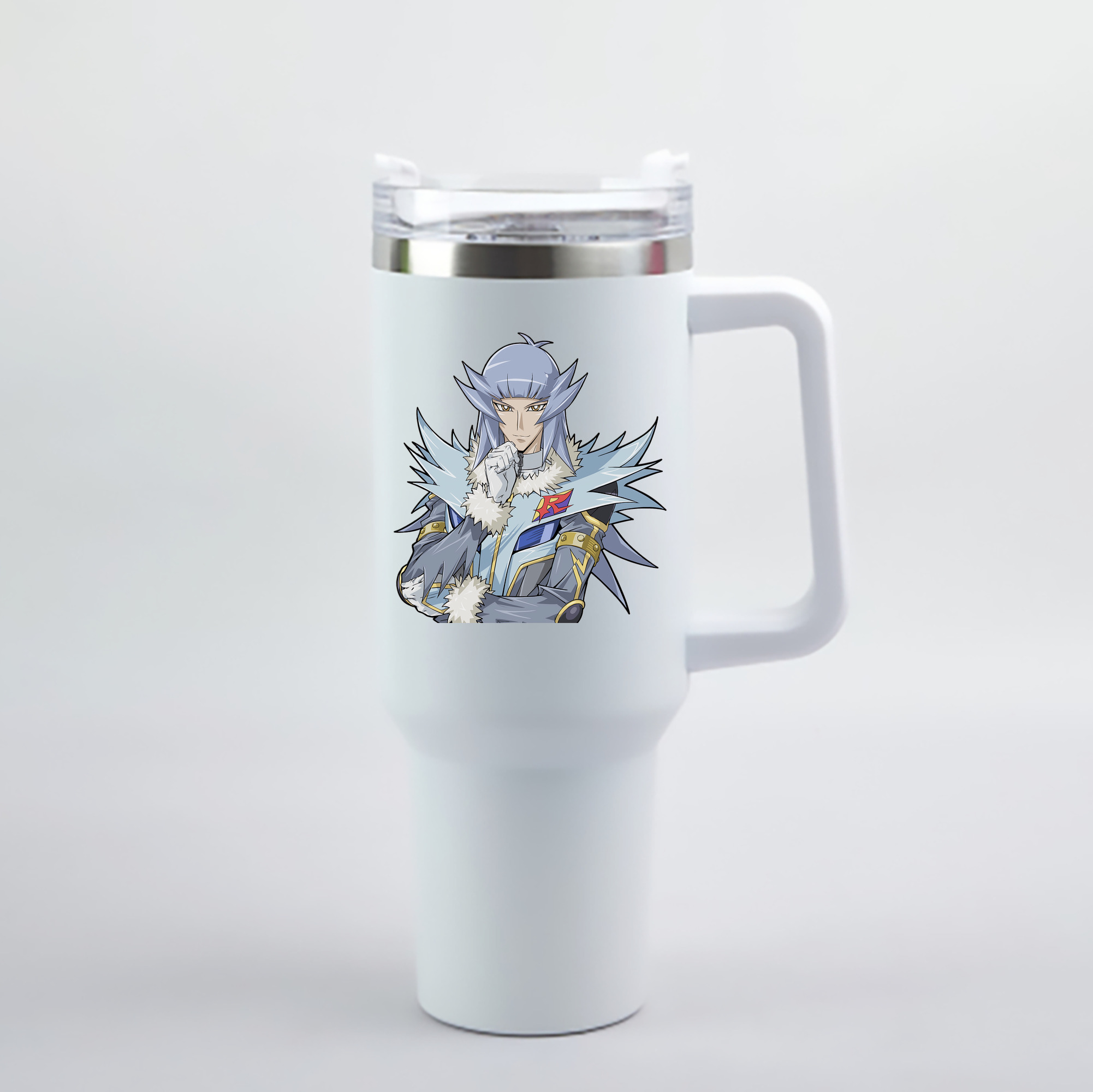 （画像用） 遊☆戯☆王 Yu-Gi-Oh! 1200mL車用タンブラー - クリスタルステッカー（プラスチックストロー付き）