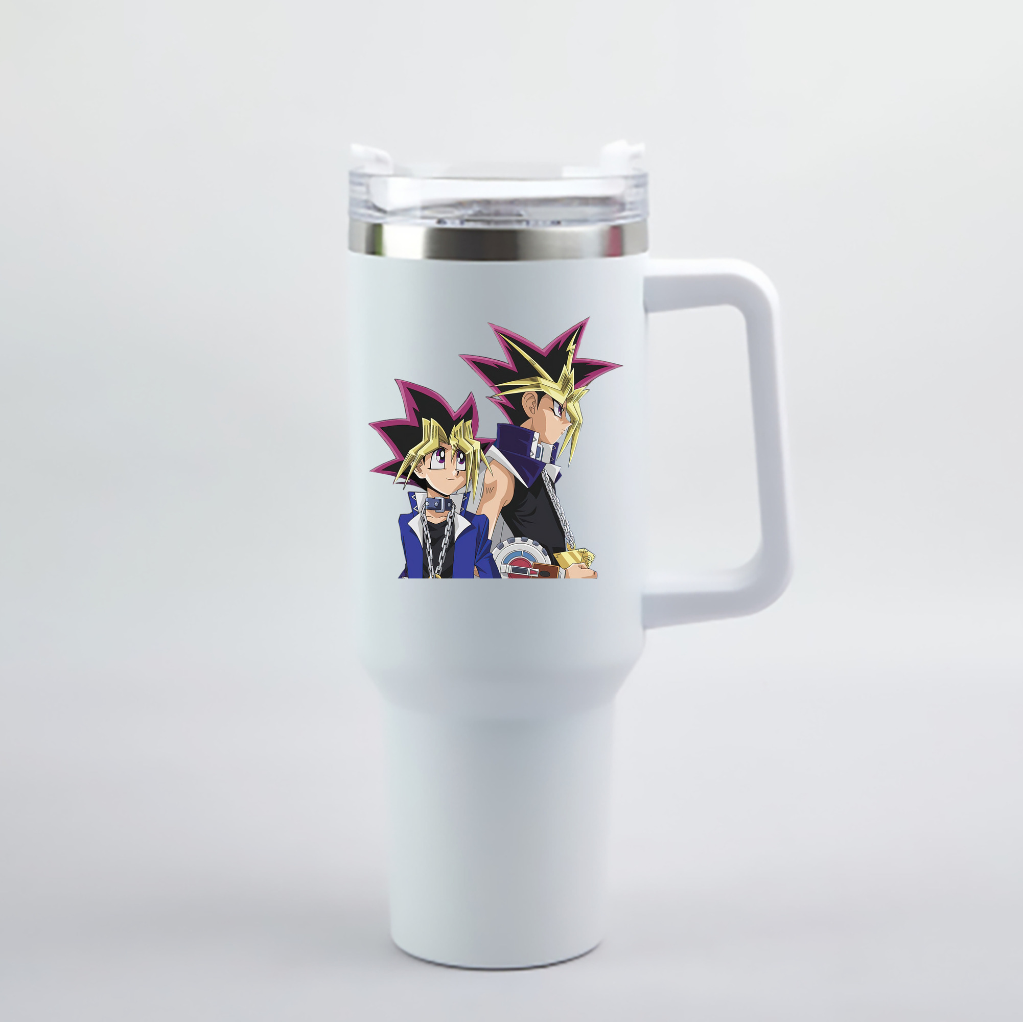 （画像用） 遊☆戯☆王 Yu-Gi-Oh! 1200mL車用タンブラー - クリスタルステッカー（プラスチックストロー付き）