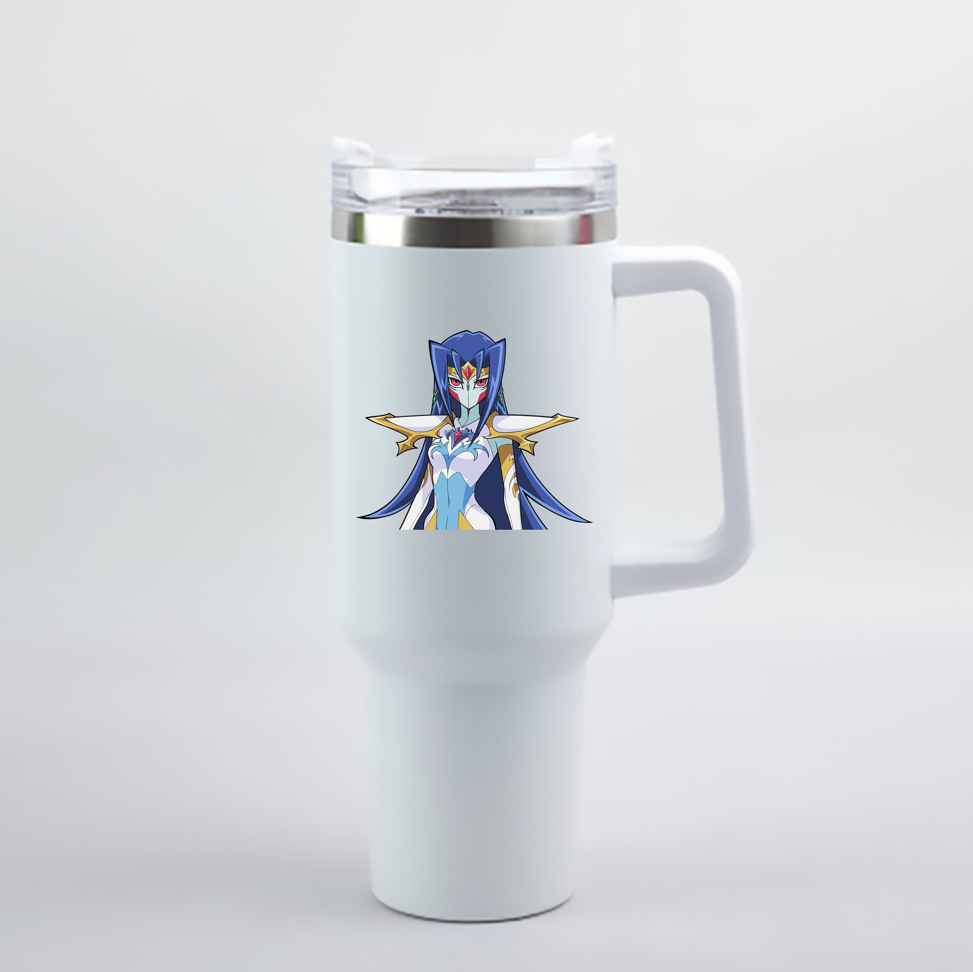 （画像用） 遊☆戯☆王 Yu-Gi-Oh! 1200mL車用タンブラー - クリスタルステッカー（プラスチックストロー付き）