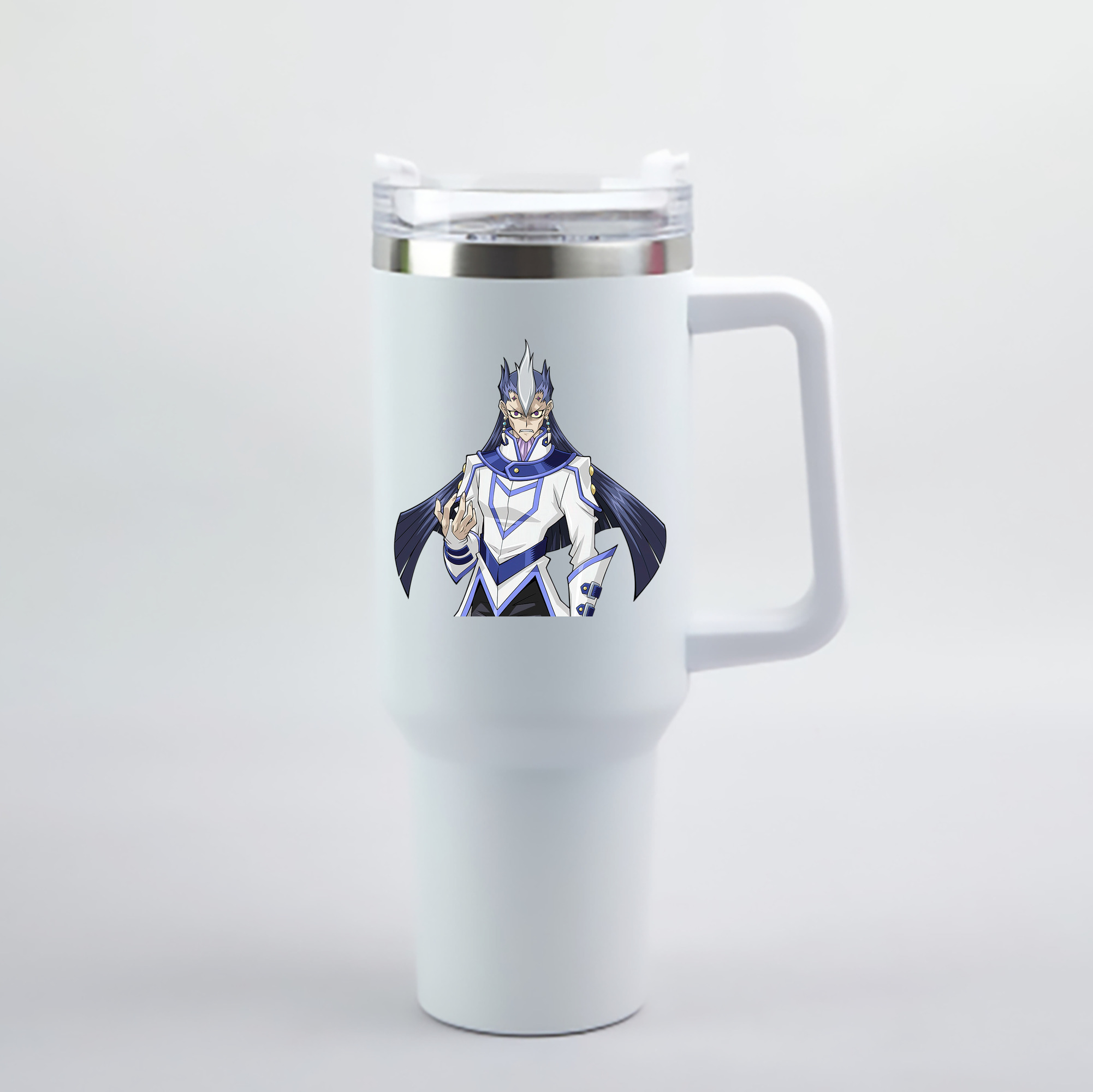 （画像用） 遊☆戯☆王 Yu-Gi-Oh! 1200mL車用タンブラー - クリスタルステッカー（プラスチックストロー付き）