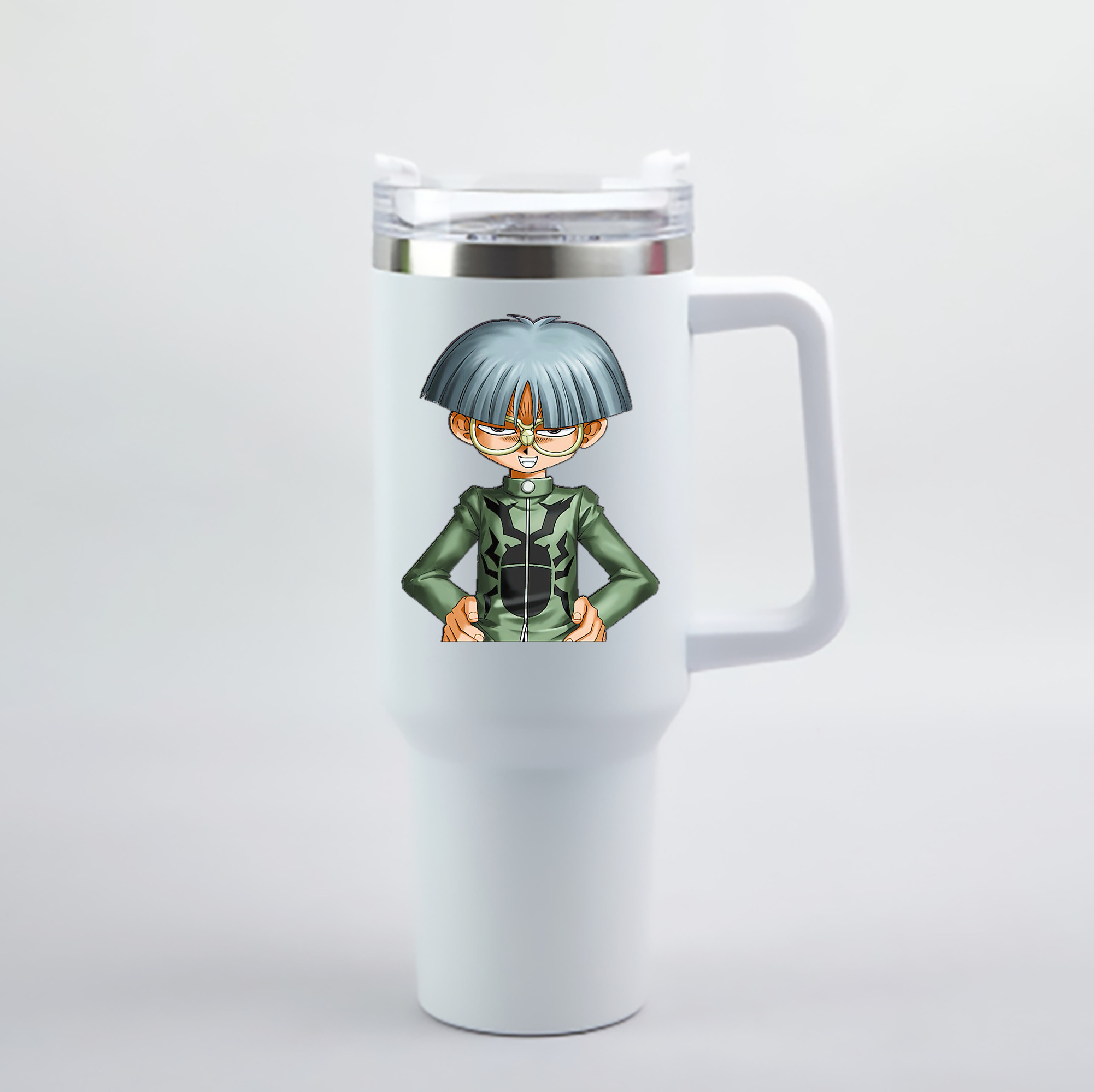 （画像用） 遊☆戯☆王 Yu-Gi-Oh! 1200mL車用タンブラー - クリスタルステッカー（プラスチックストロー付き）