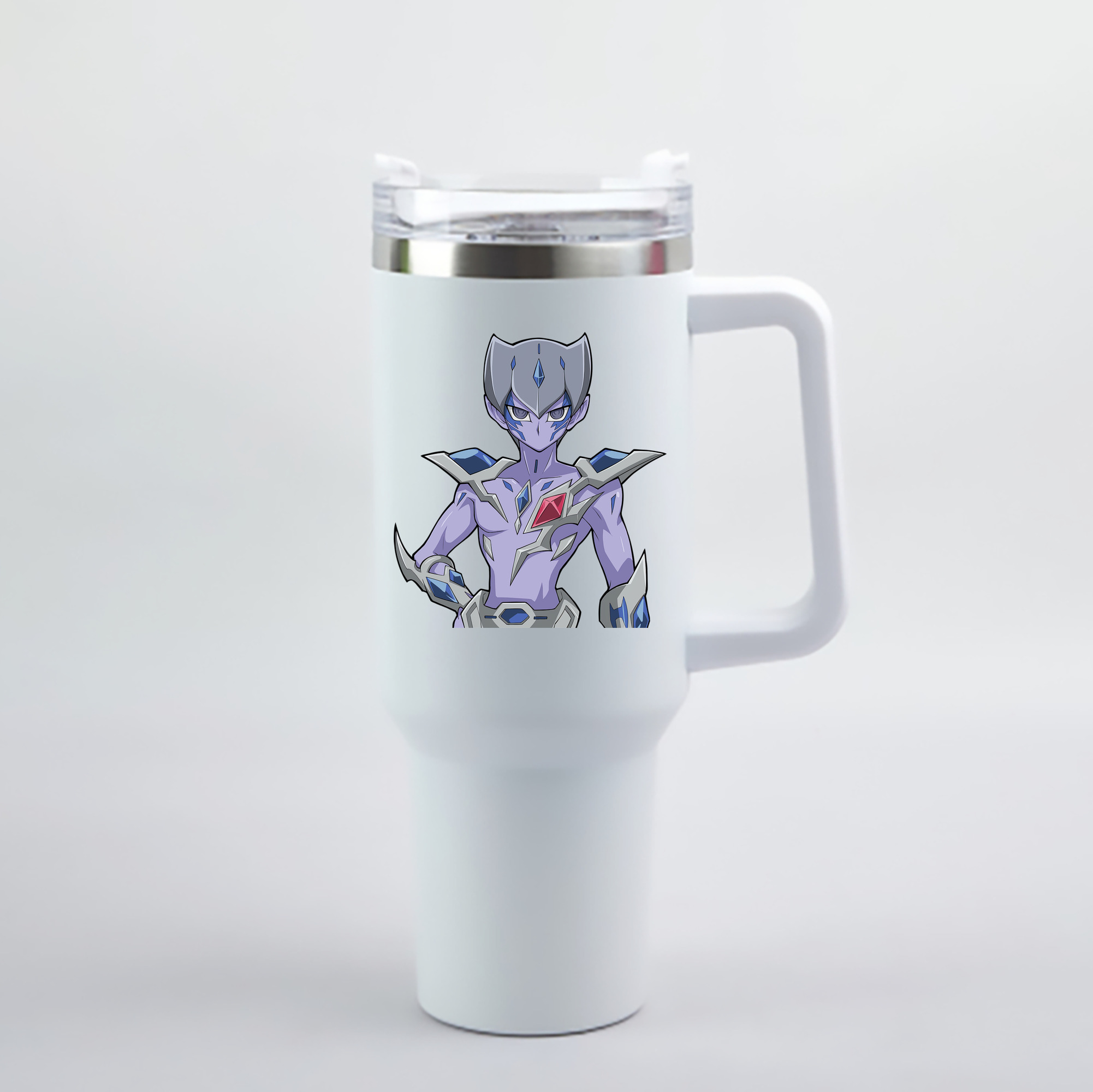 （画像用） 遊☆戯☆王 Yu-Gi-Oh! 1200mL車用タンブラー - クリスタルステッカー（プラスチックストロー付き）