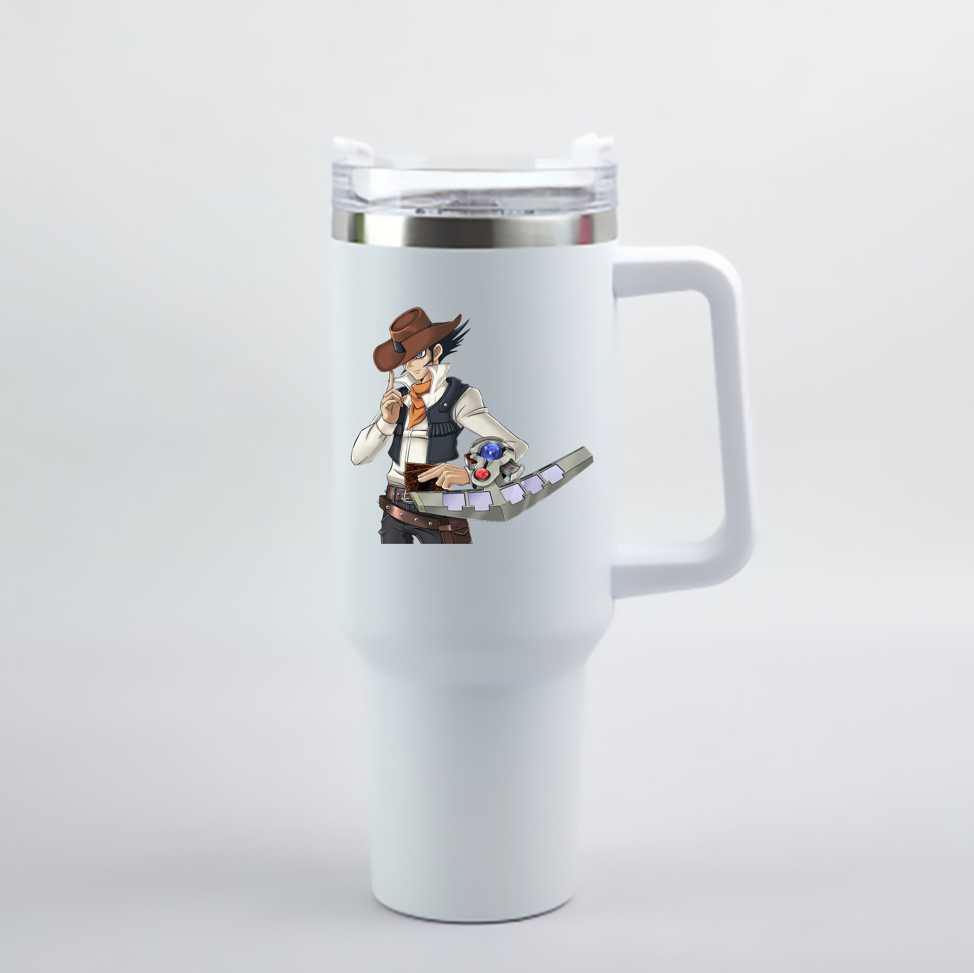 （画像用） 遊☆戯☆王 Yu-Gi-Oh! 1200mL車用タンブラー - クリスタルステッカー（プラスチックストロー付き）