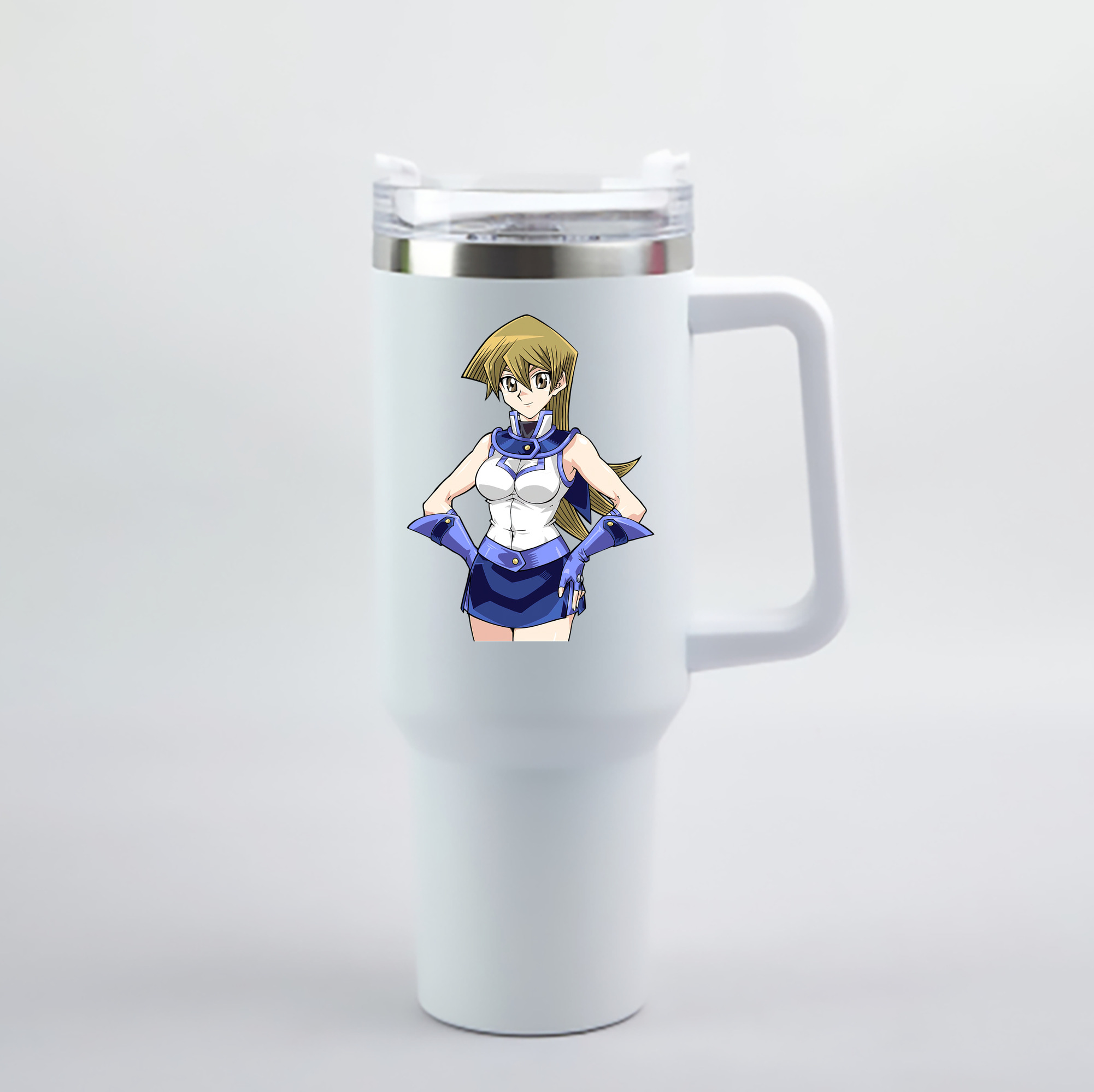 （画像用） 遊☆戯☆王 Yu-Gi-Oh! 1200mL車用タンブラー - クリスタルステッカー（プラスチックストロー付き）