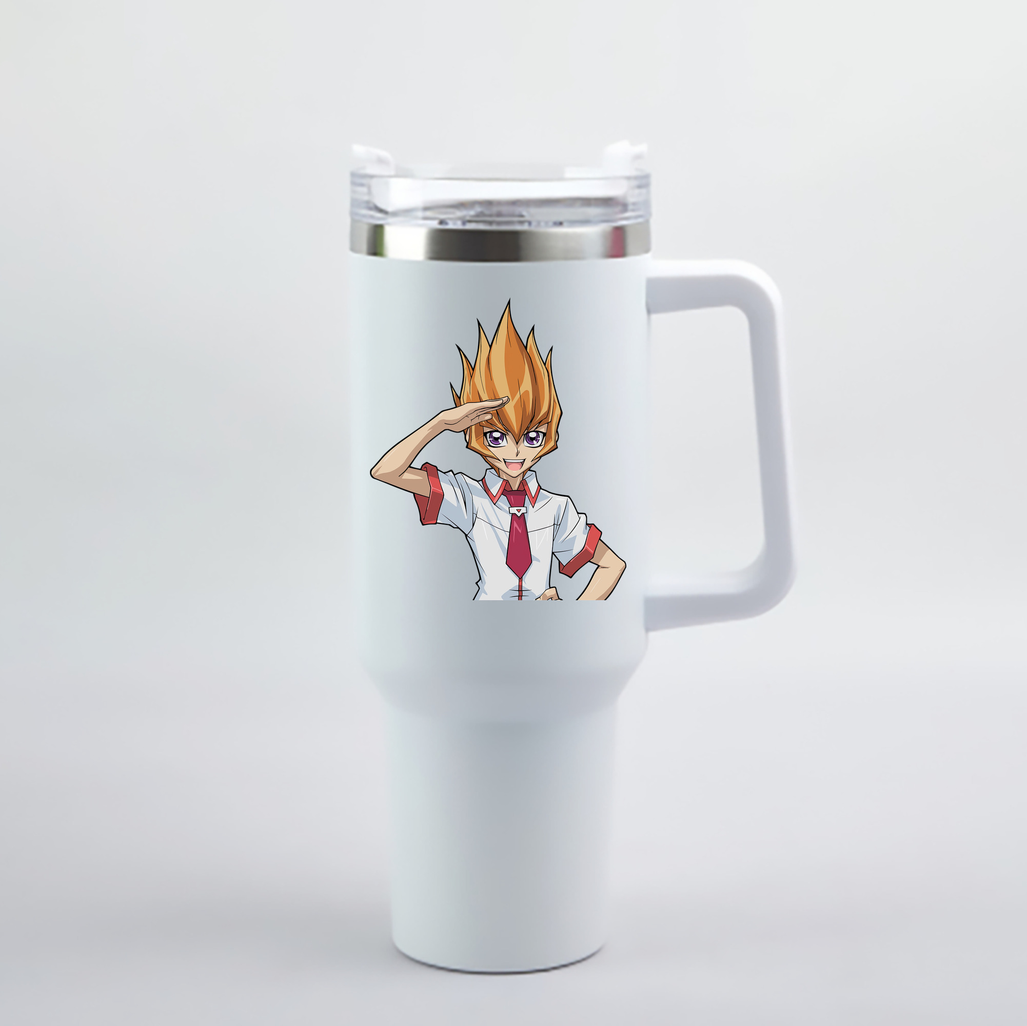 （画像用） 遊☆戯☆王 Yu-Gi-Oh! 1200mL車用タンブラー - クリスタルステッカー（プラスチックストロー付き）