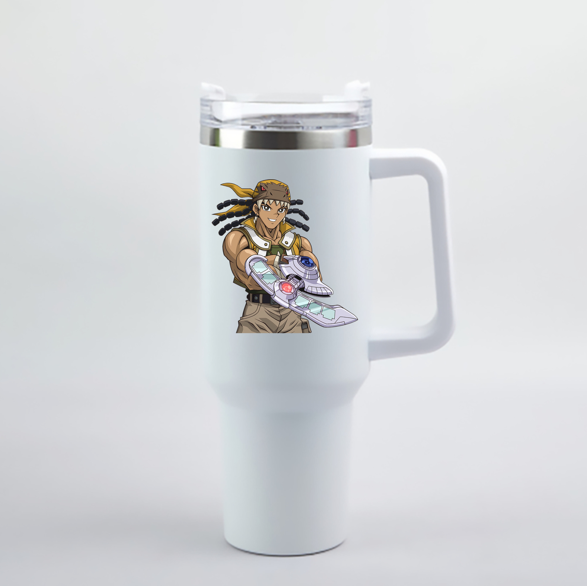 （画像用） 遊☆戯☆王 Yu-Gi-Oh! 1200mL車用タンブラー - クリスタルステッカー（プラスチックストロー付き）