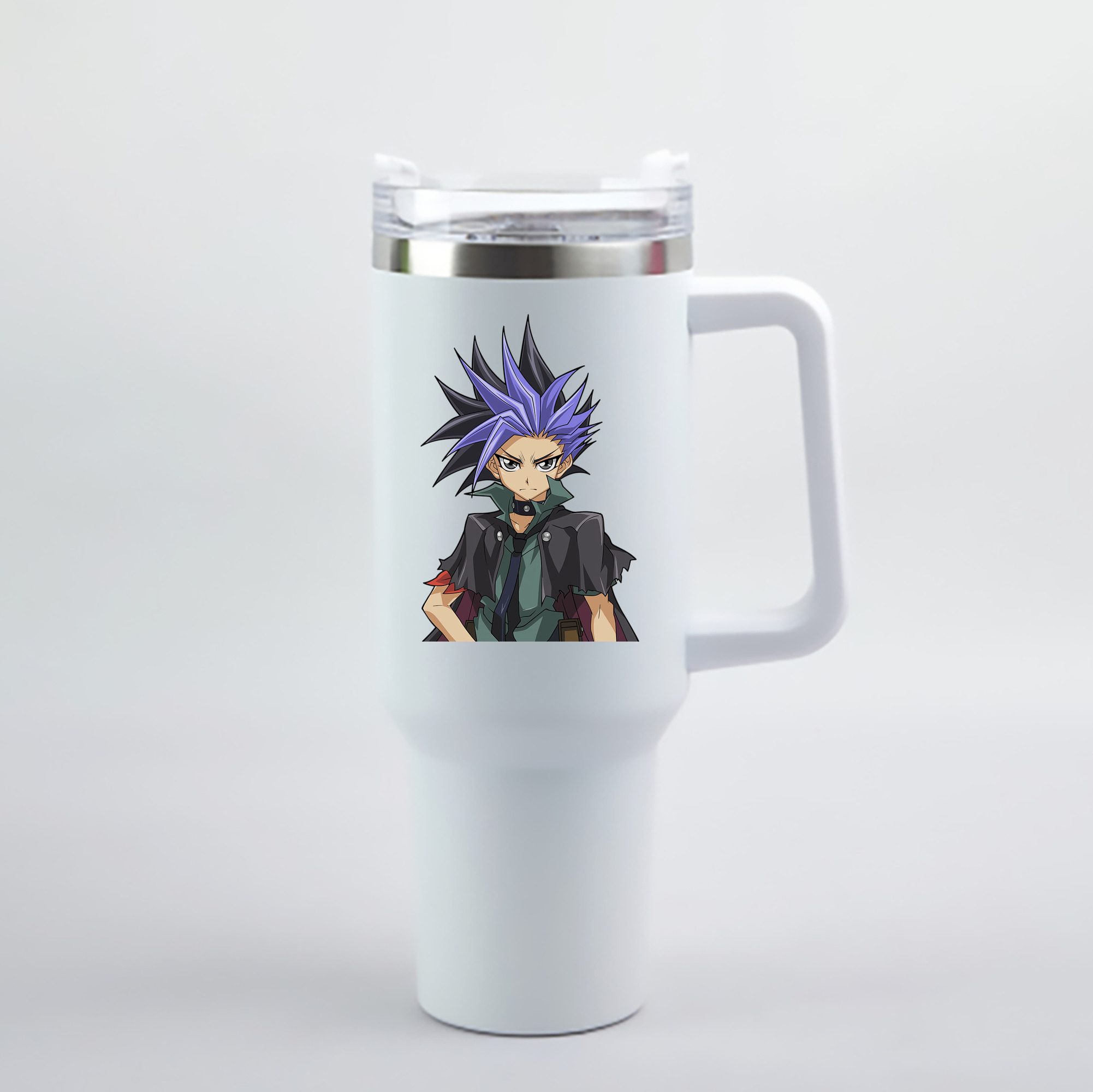（画像用） 遊☆戯☆王 Yu-Gi-Oh! 1200mL車用タンブラー - クリスタルステッカー（プラスチックストロー付き）