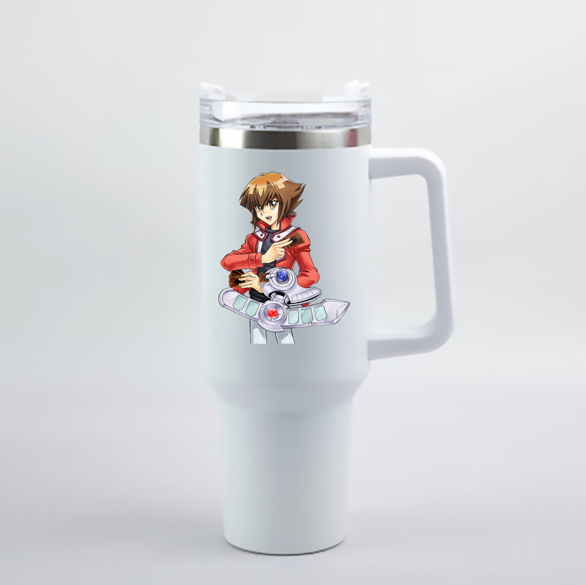 （画像用） 遊☆戯☆王 Yu-Gi-Oh! 1200mL車用タンブラー - クリスタルステッカー（プラスチックストロー付き）