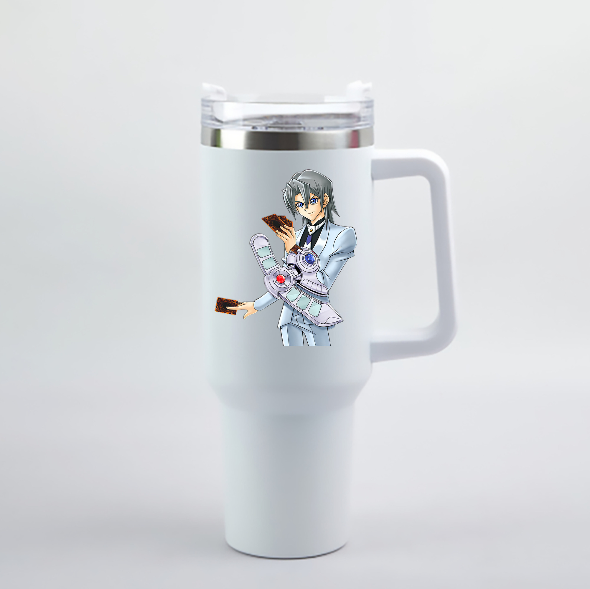（画像用） 遊☆戯☆王 Yu-Gi-Oh! 1200mL車用タンブラー - クリスタルステッカー（プラスチックストロー付き）