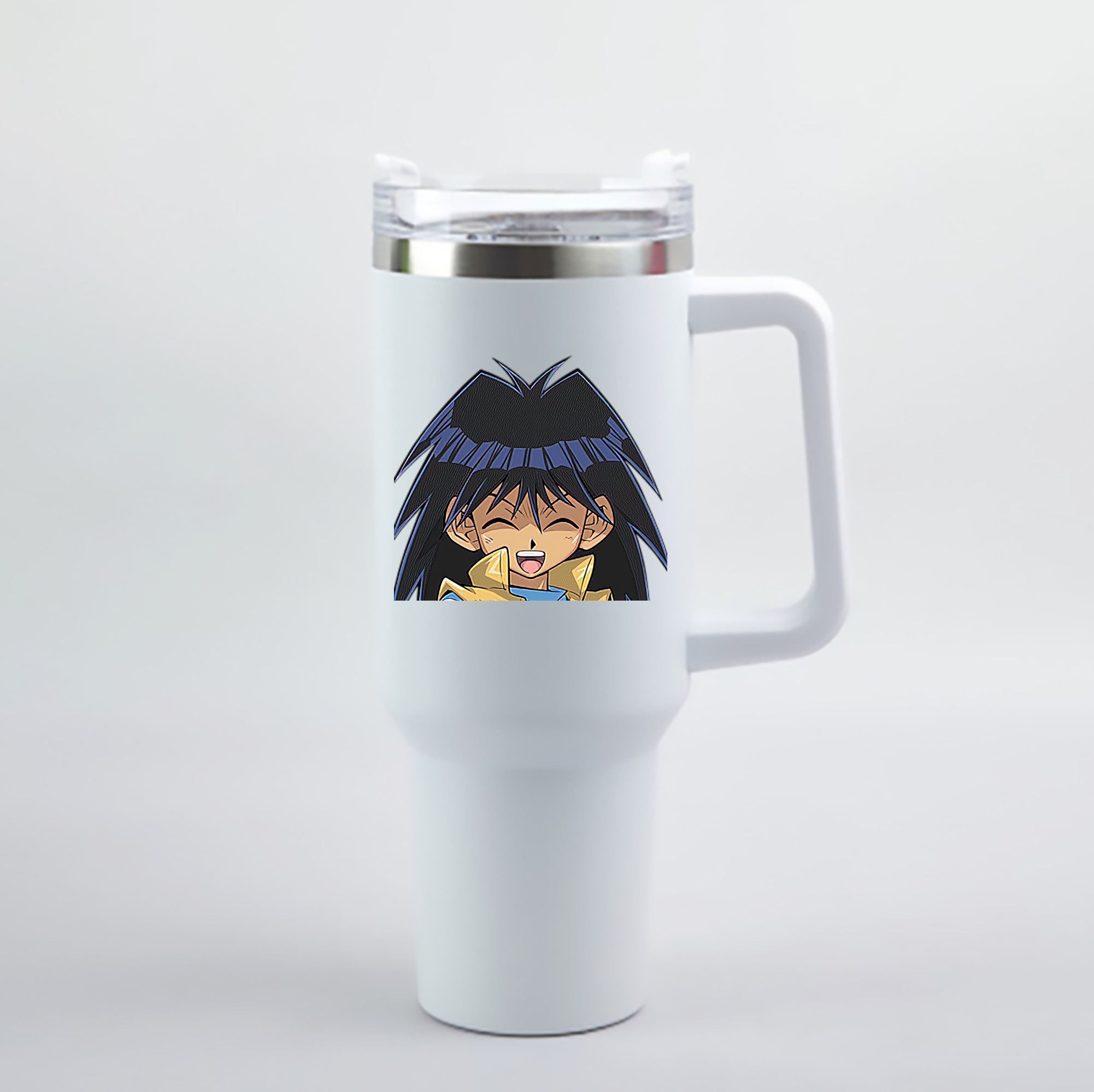 （画像用） 遊☆戯☆王 Yu-Gi-Oh! 1200mL車用タンブラー - クリスタルステッカー（プラスチックストロー付き）