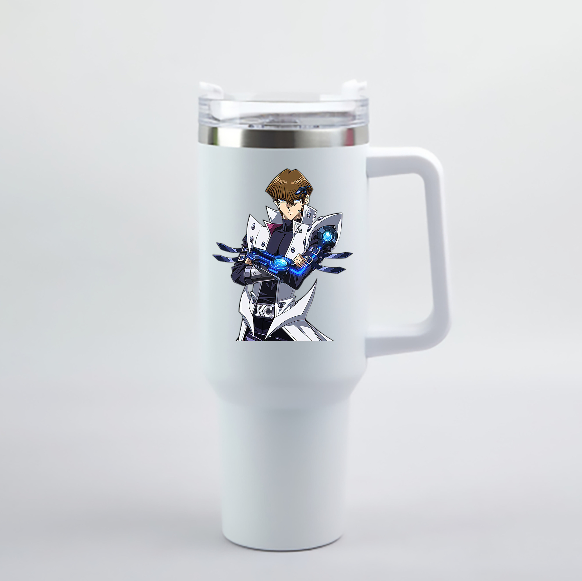 （画像用） 遊☆戯☆王 Yu-Gi-Oh! 1200mL車用タンブラー - クリスタルステッカー（プラスチックストロー付き）