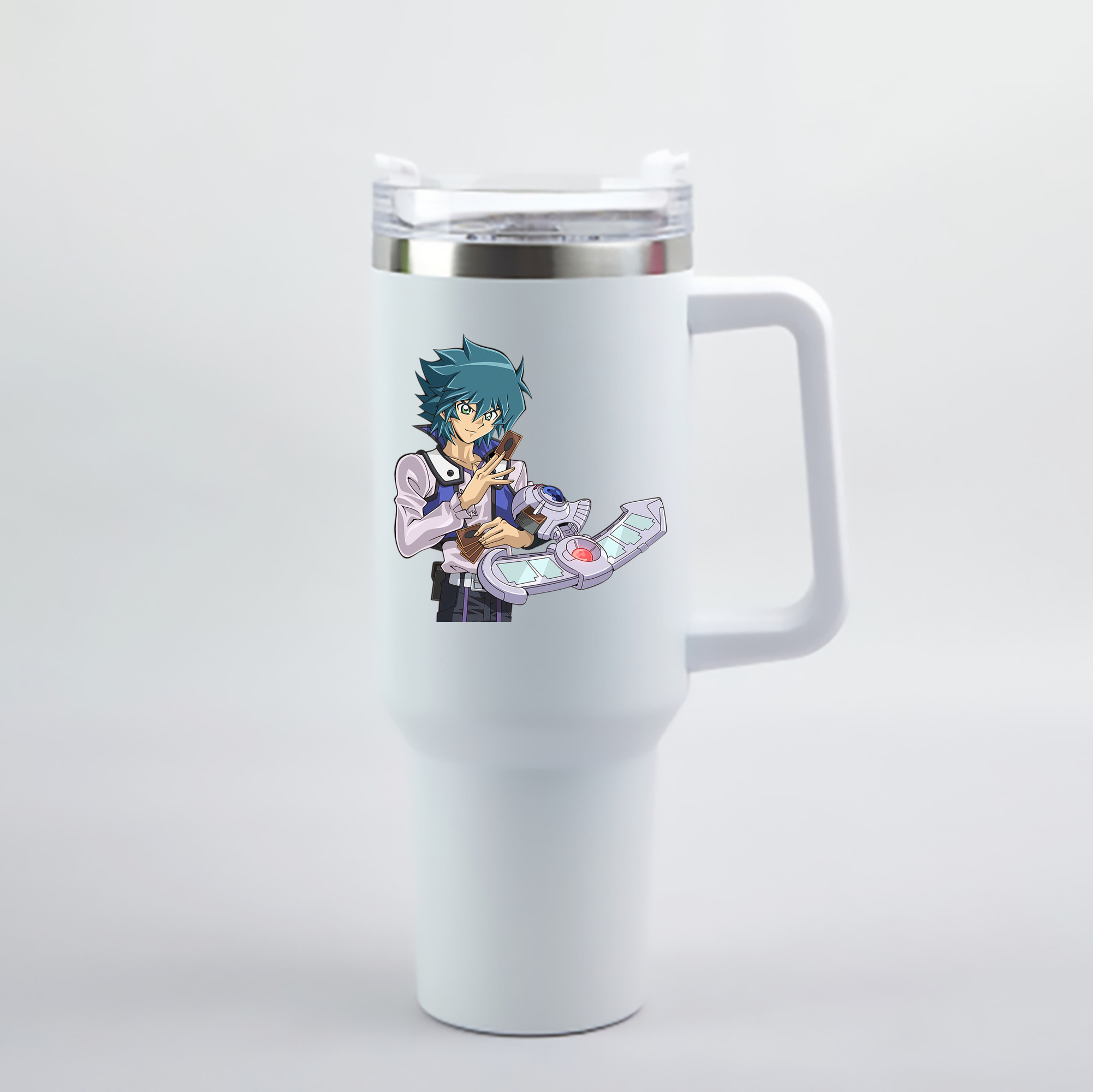 （画像用） 遊☆戯☆王 Yu-Gi-Oh! 1200mL車用タンブラー - クリスタルステッカー（プラスチックストロー付き）