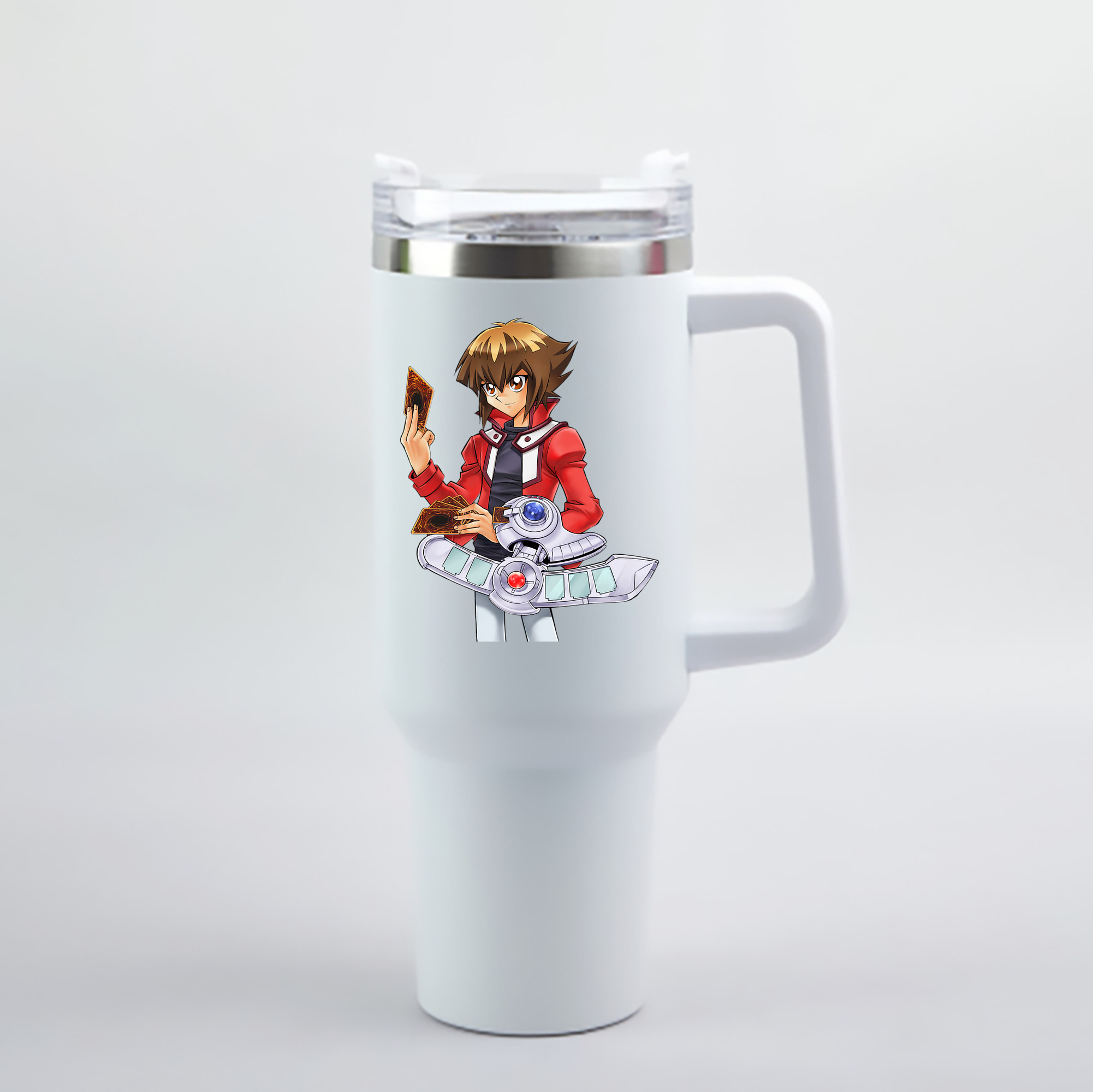 （画像用） 遊☆戯☆王 Yu-Gi-Oh! 1200mL車用タンブラー - クリスタルステッカー（プラスチックストロー付き）