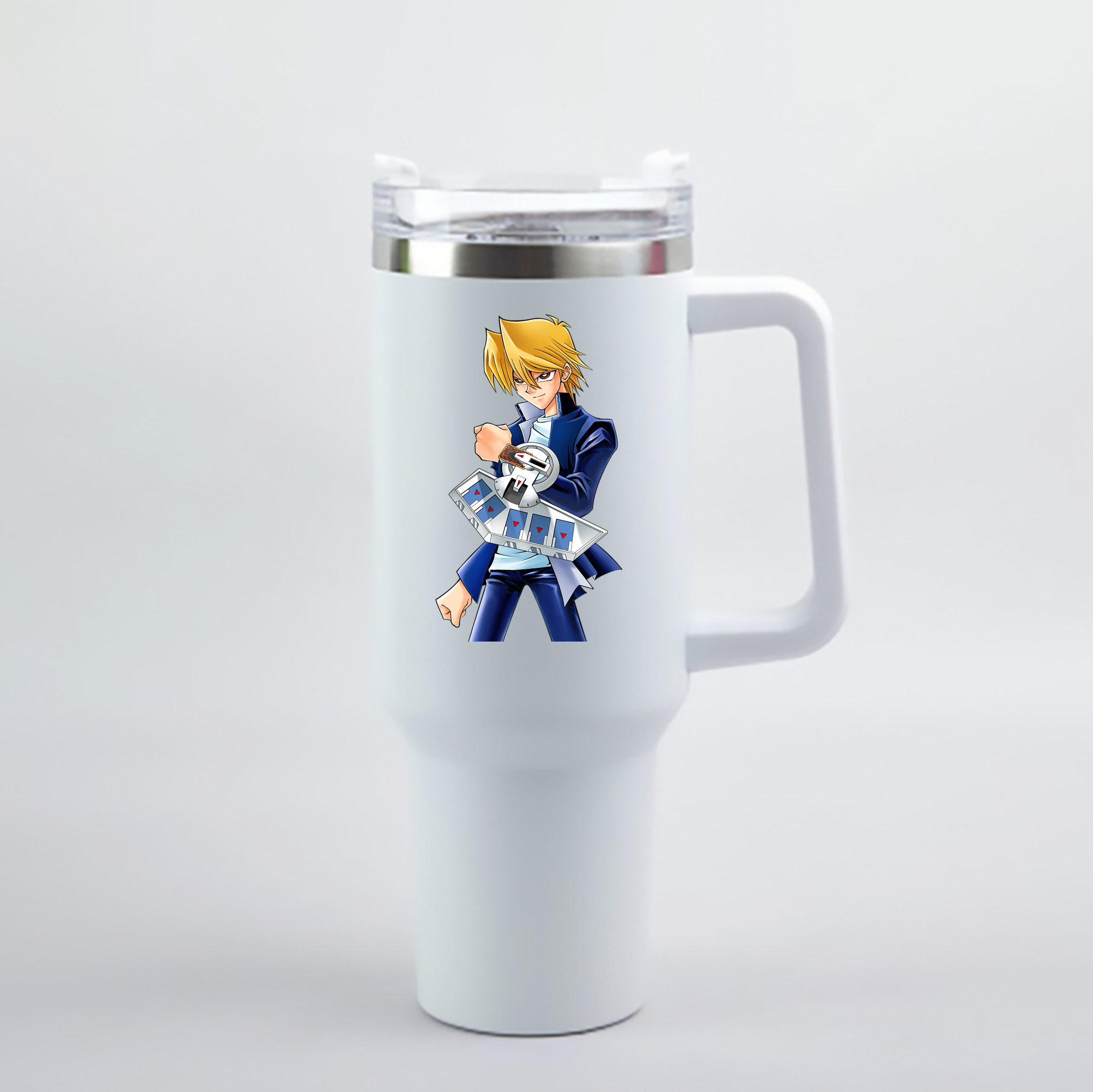 （画像用） 遊☆戯☆王 Yu-Gi-Oh! 1200mL車用タンブラー - クリスタルステッカー（プラスチックストロー付き）