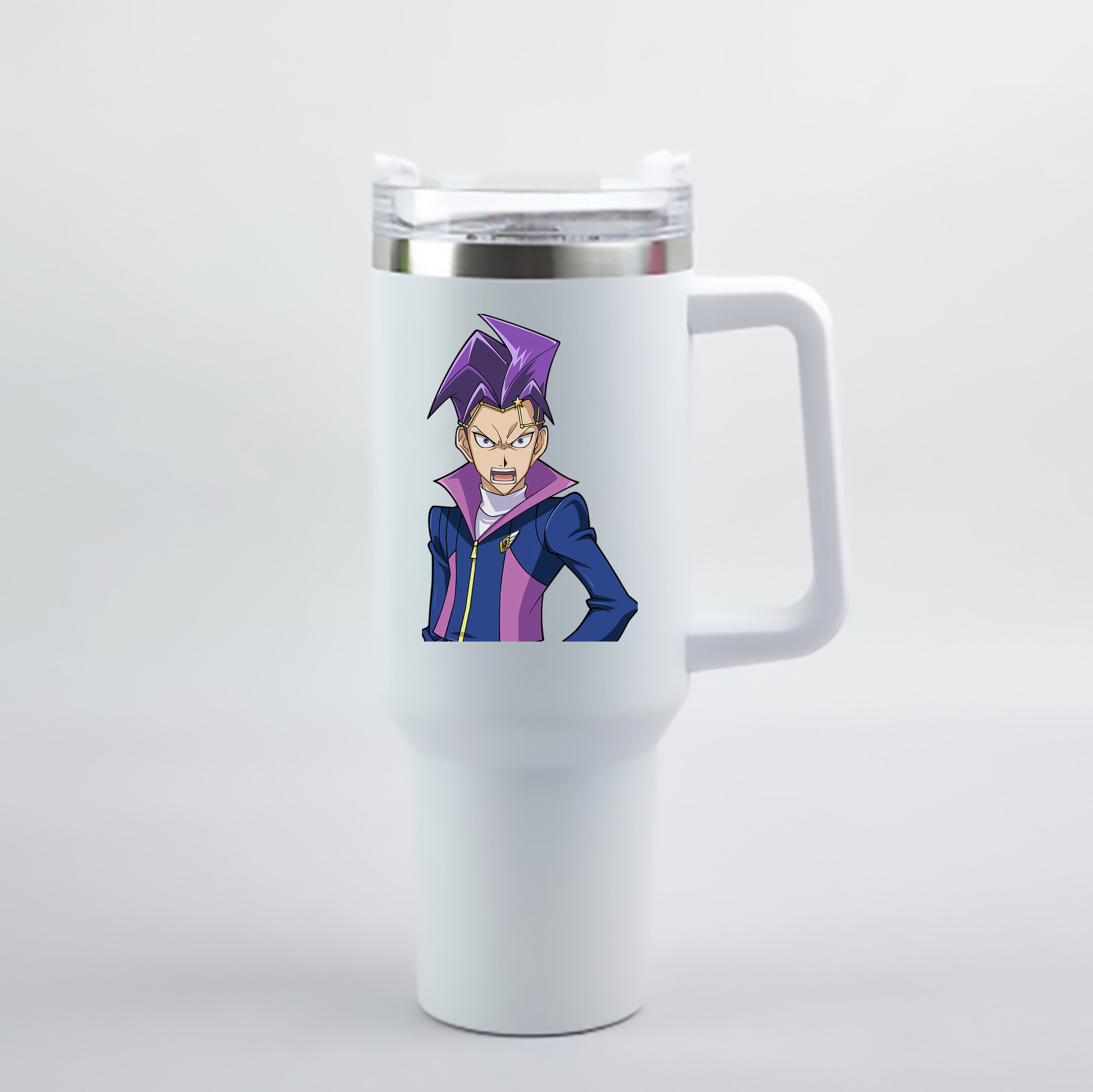 （画像用） 遊☆戯☆王 Yu-Gi-Oh! 1200mL車用タンブラー - クリスタルステッカー（プラスチックストロー付き）