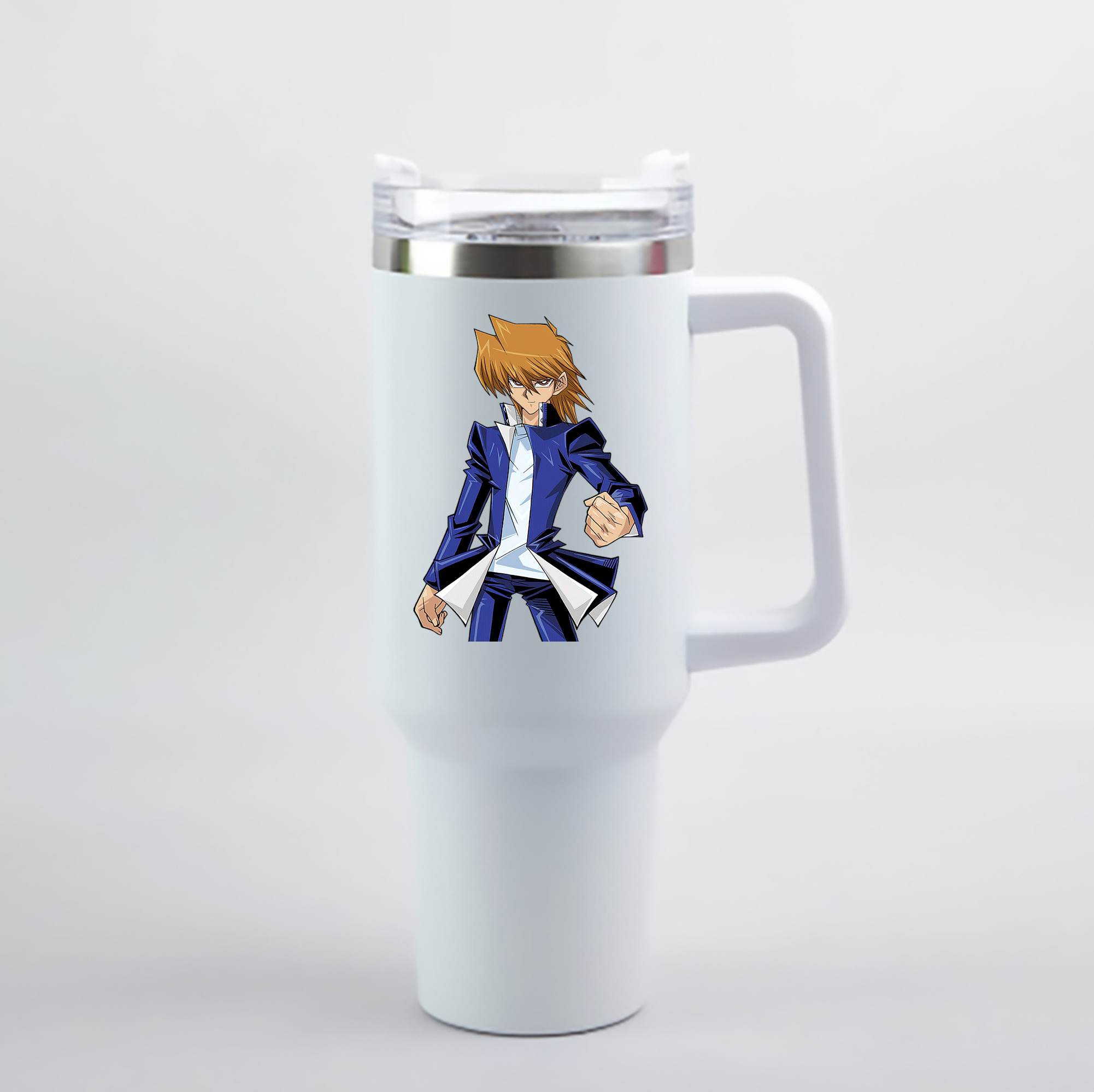 （画像用） 遊☆戯☆王 Yu-Gi-Oh! 1200mL車用タンブラー - クリスタルステッカー（プラスチックストロー付き）