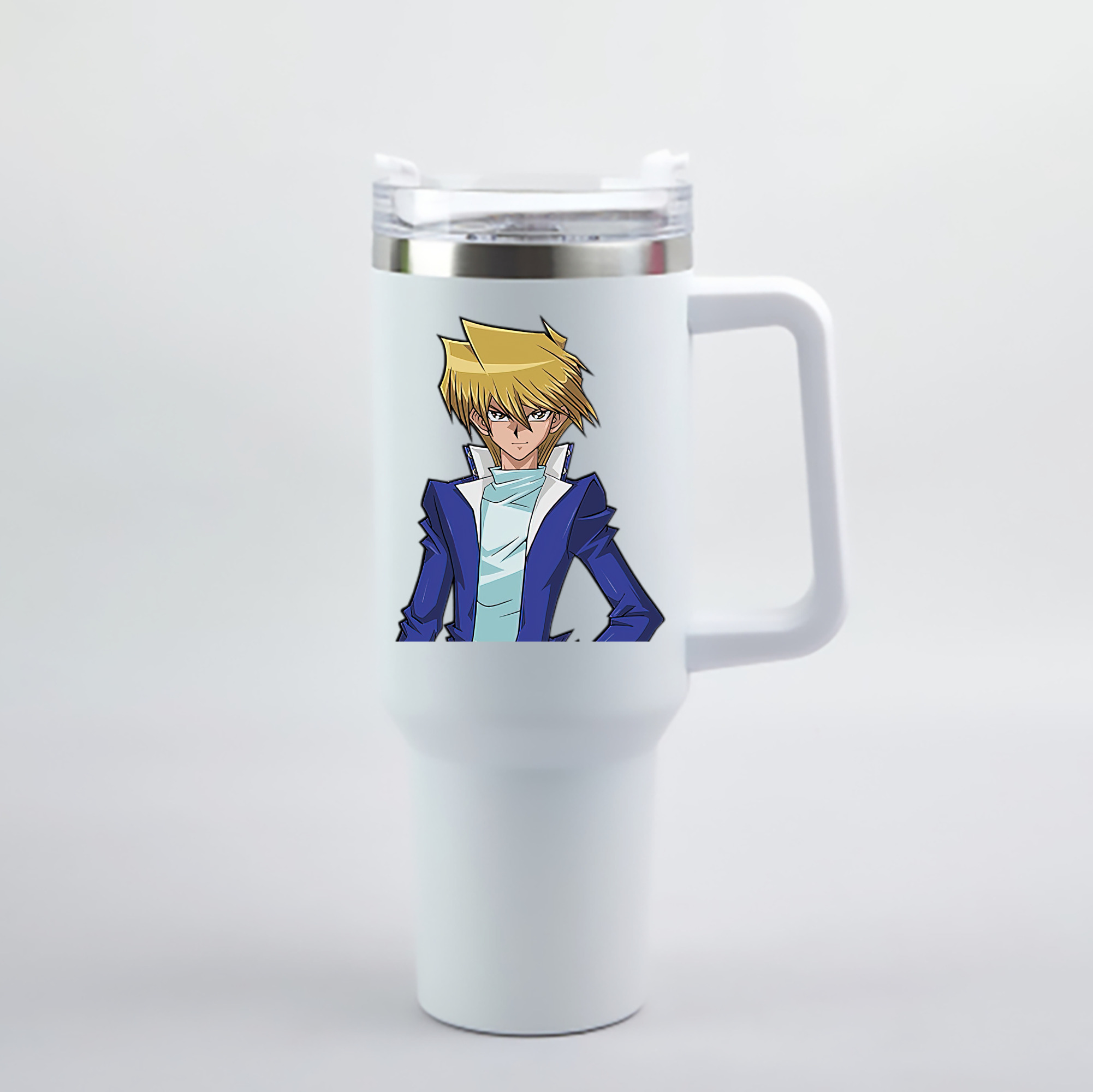 （画像用） 遊☆戯☆王 Yu-Gi-Oh! 1200mL車用タンブラー - クリスタルステッカー（プラスチックストロー付き）