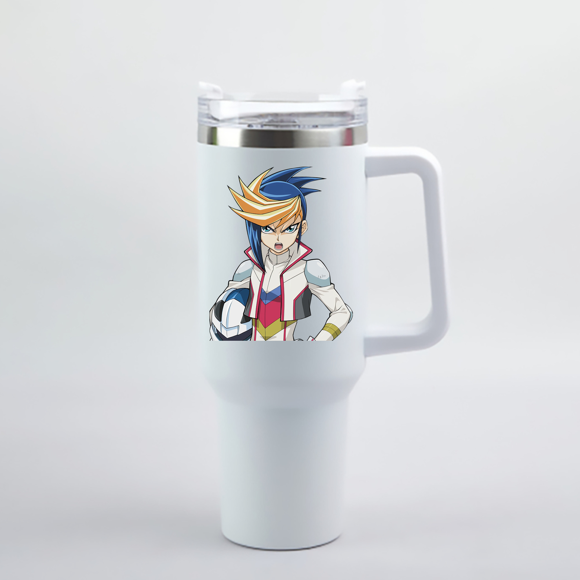 （画像用） 遊☆戯☆王 Yu-Gi-Oh! 1200mL車用タンブラー - クリスタルステッカー（プラスチックストロー付き）