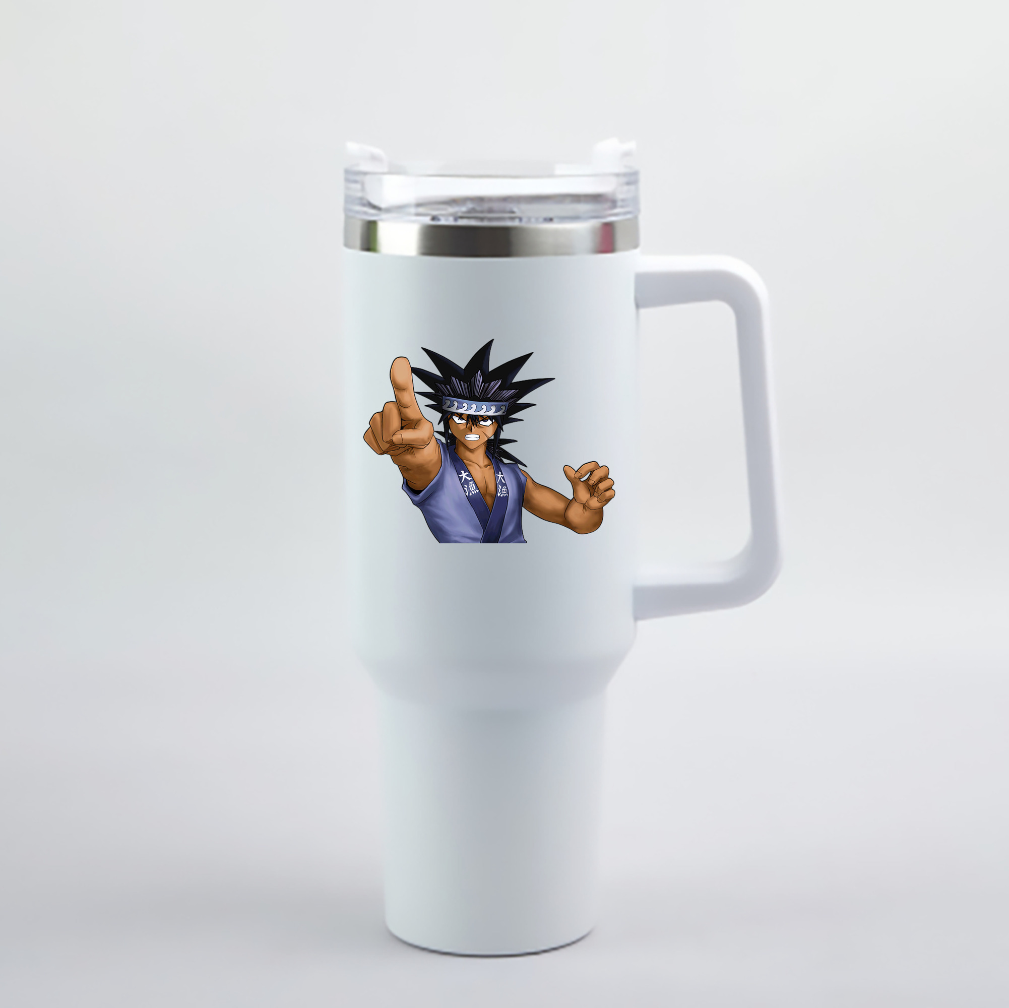 （画像用） 遊☆戯☆王 Yu-Gi-Oh! 1200mL車用タンブラー - クリスタルステッカー（プラスチックストロー付き）