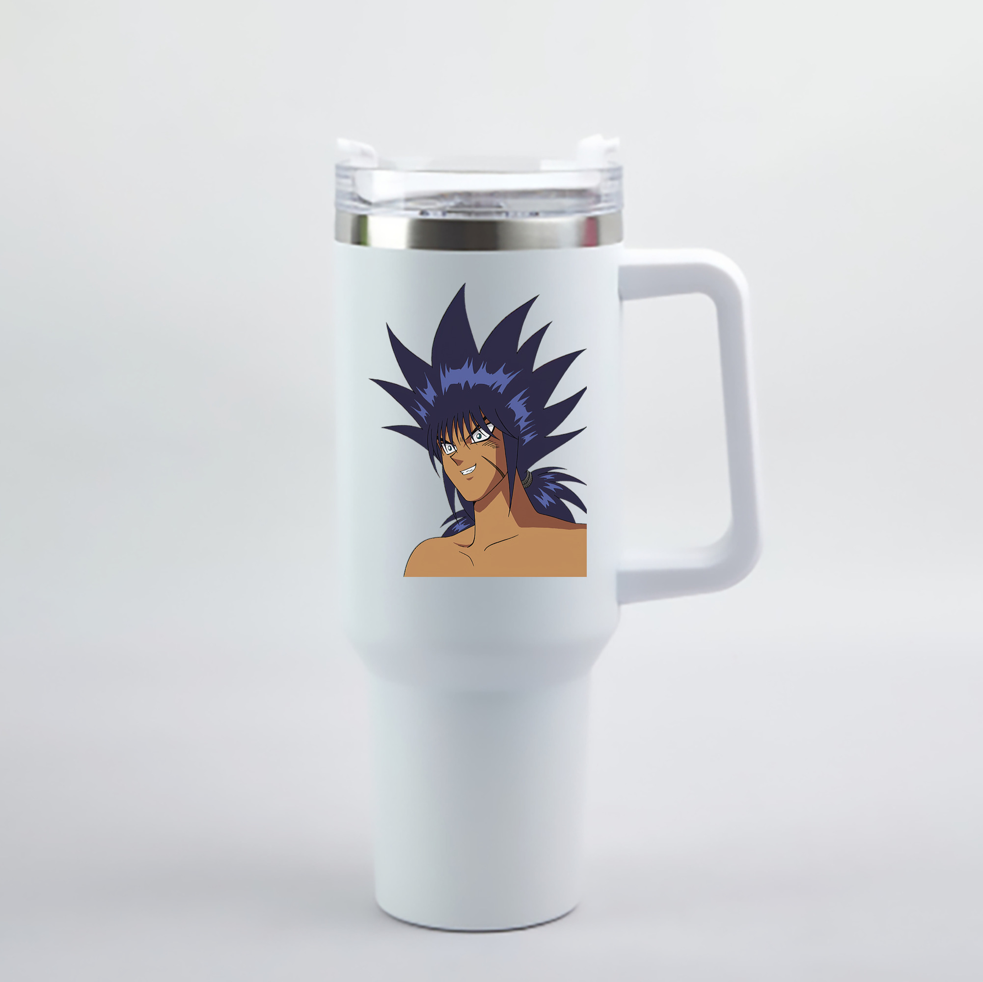 （画像用） 遊☆戯☆王 Yu-Gi-Oh! 1200mL車用タンブラー - クリスタルステッカー（プラスチックストロー付き）
