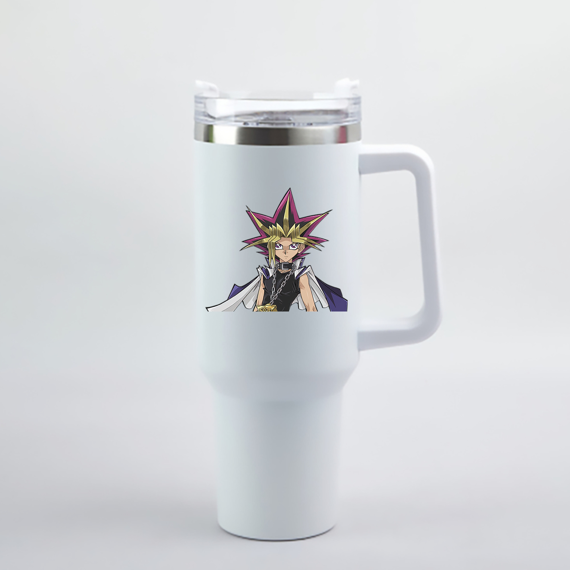 （画像用） 遊☆戯☆王 Yu-Gi-Oh! 1200mL車用タンブラー - クリスタルステッカー（プラスチックストロー付き）