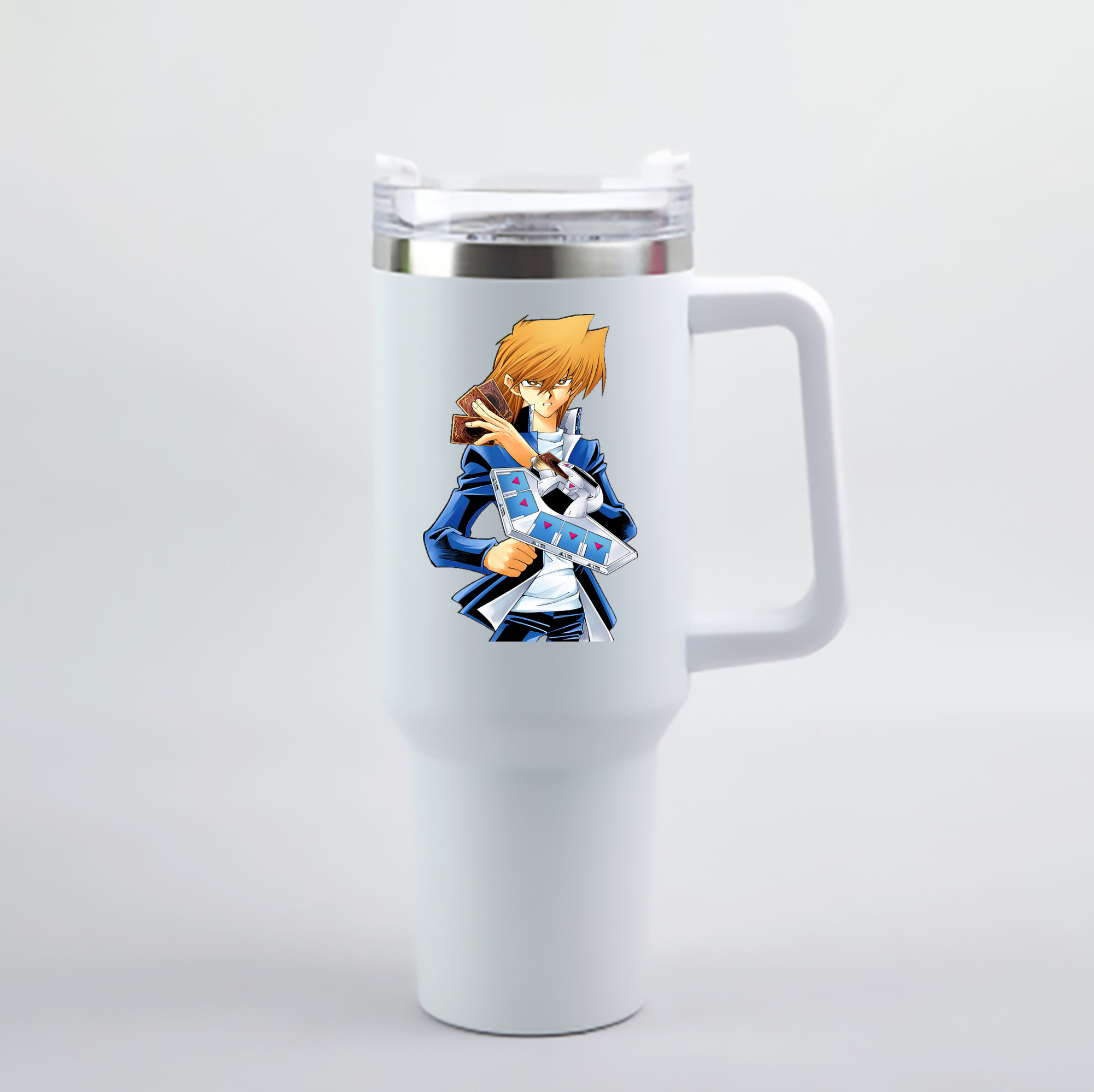 （画像用） 遊☆戯☆王 Yu-Gi-Oh! 1200mL車用タンブラー - クリスタルステッカー（プラスチックストロー付き）