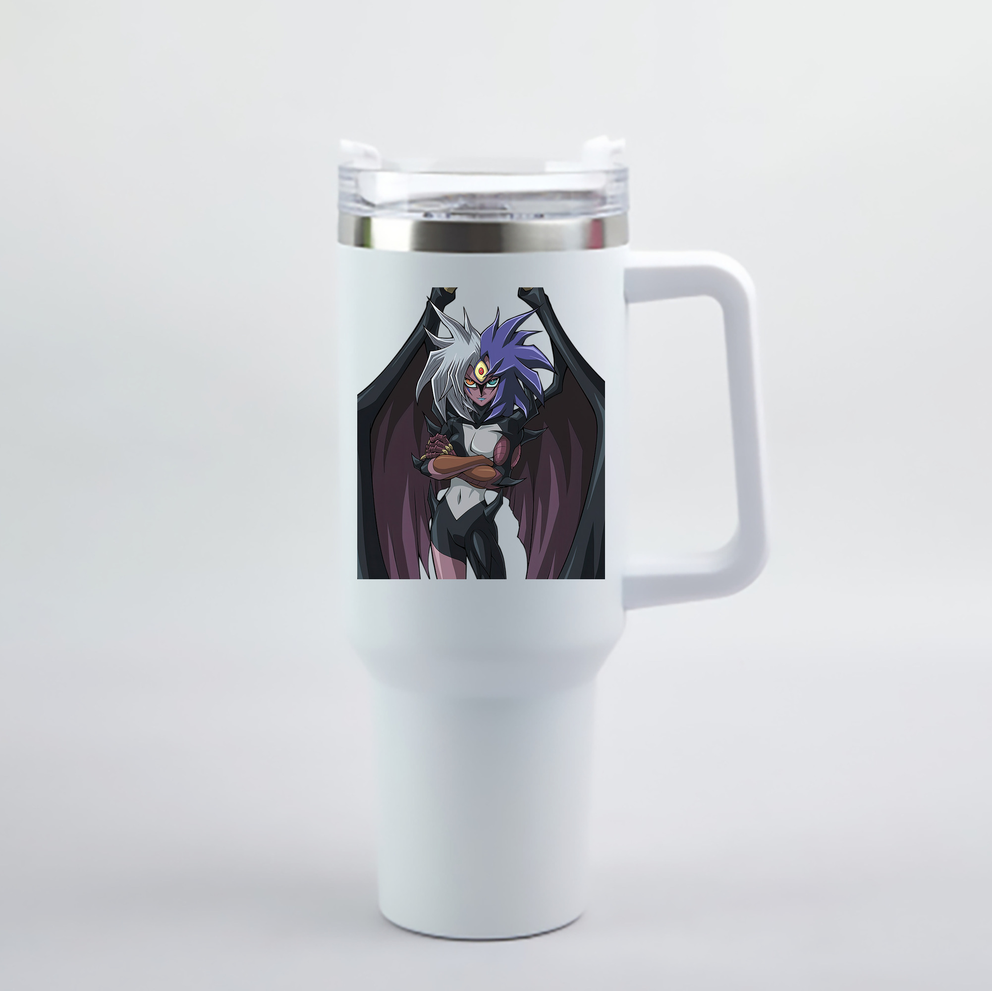 （画像用） 遊☆戯☆王 Yu-Gi-Oh! 1200mL車用タンブラー - クリスタルステッカー（プラスチックストロー付き）