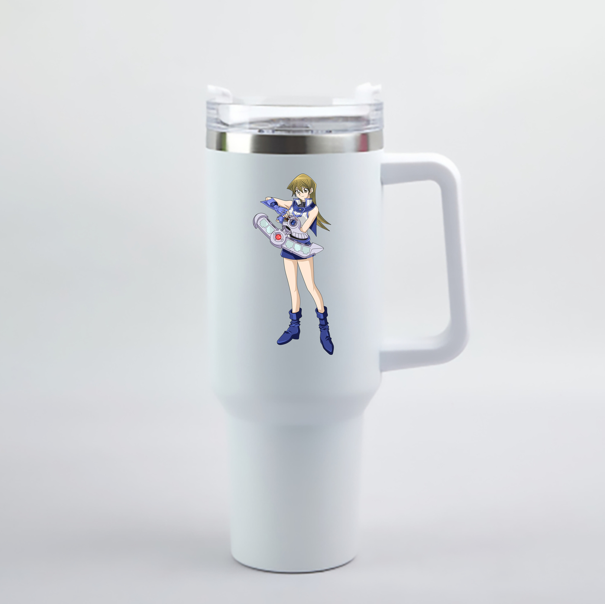 （画像用） 遊☆戯☆王 Yu-Gi-Oh! 1200mL車用タンブラー - クリスタルステッカー（プラスチックストロー付き）