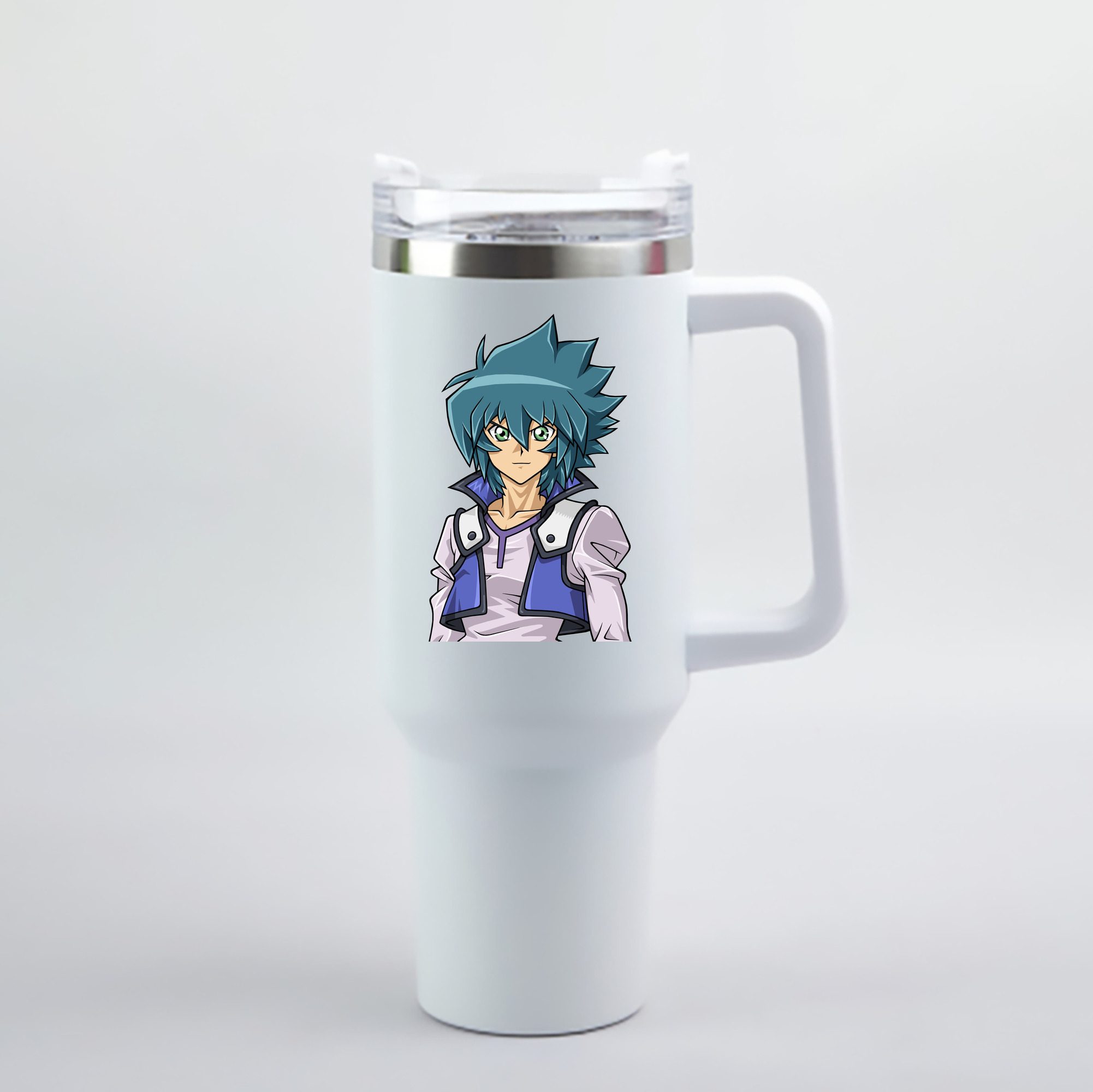 （画像用） 遊☆戯☆王 Yu-Gi-Oh! 1200mL車用タンブラー - クリスタルステッカー（プラスチックストロー付き）