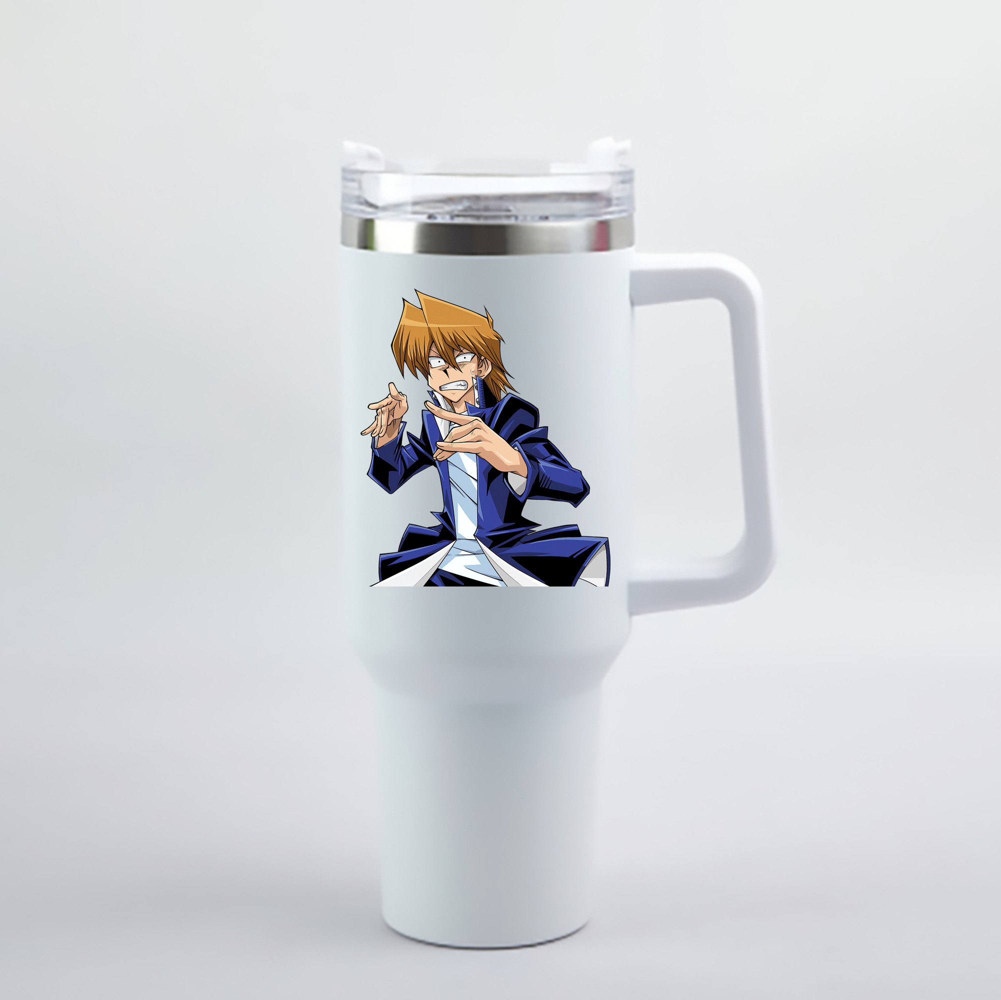 （画像用） 遊☆戯☆王 Yu-Gi-Oh! 1200mL車用タンブラー - クリスタルステッカー（プラスチックストロー付き）