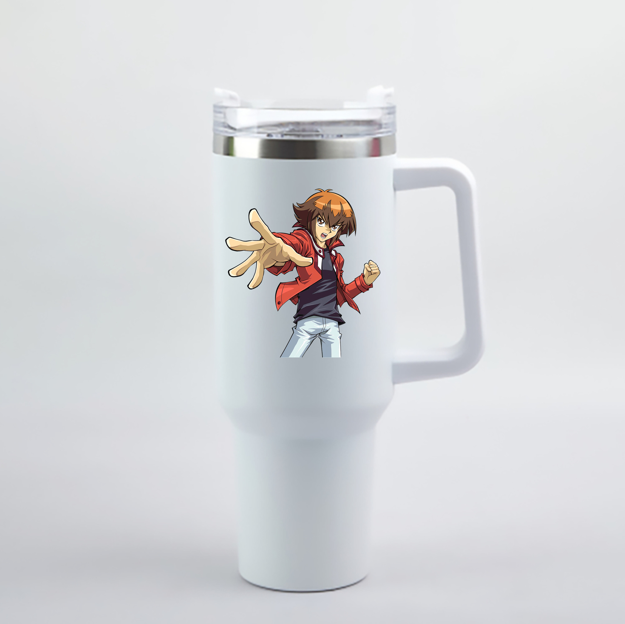 （画像用） 遊☆戯☆王 Yu-Gi-Oh! 1200mL車用タンブラー - クリスタルステッカー（プラスチックストロー付き）
