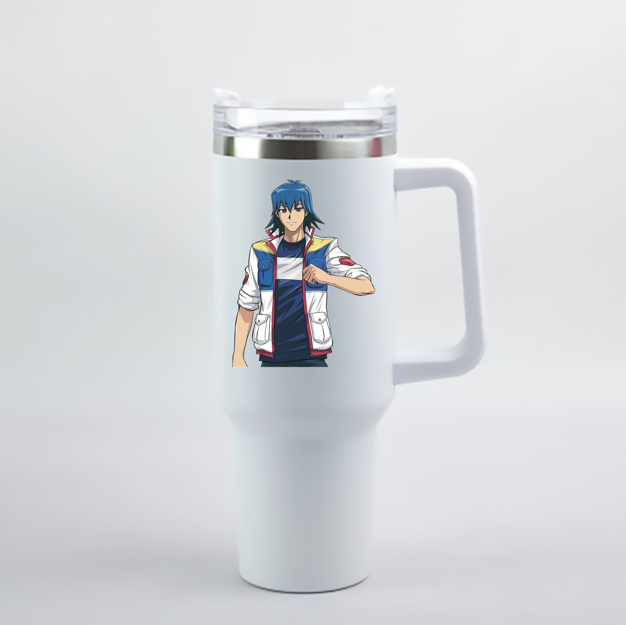 （画像用） 遊☆戯☆王 Yu-Gi-Oh! 1200mL車用タンブラー - クリスタルステッカー（プラスチックストロー付き）
