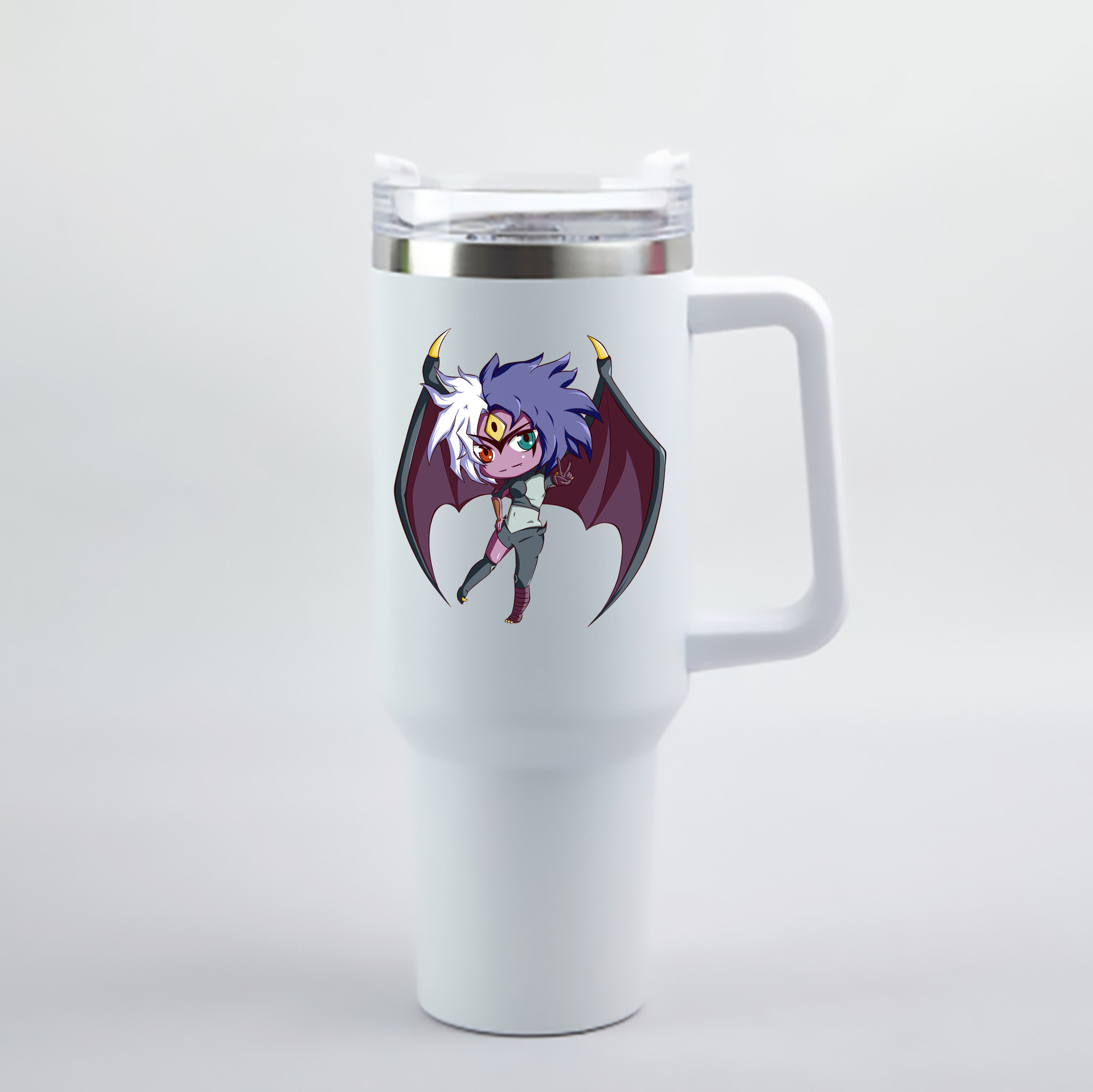 （画像用） 遊☆戯☆王 Yu-Gi-Oh! 1200mL車用タンブラー - クリスタルステッカー（プラスチックストロー付き）