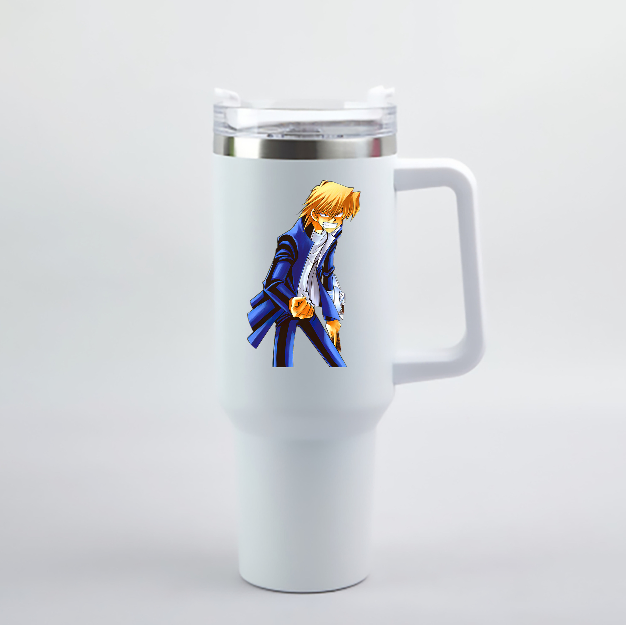 （画像用） 遊☆戯☆王 Yu-Gi-Oh! 1200mL車用タンブラー - クリスタルステッカー（プラスチックストロー付き）