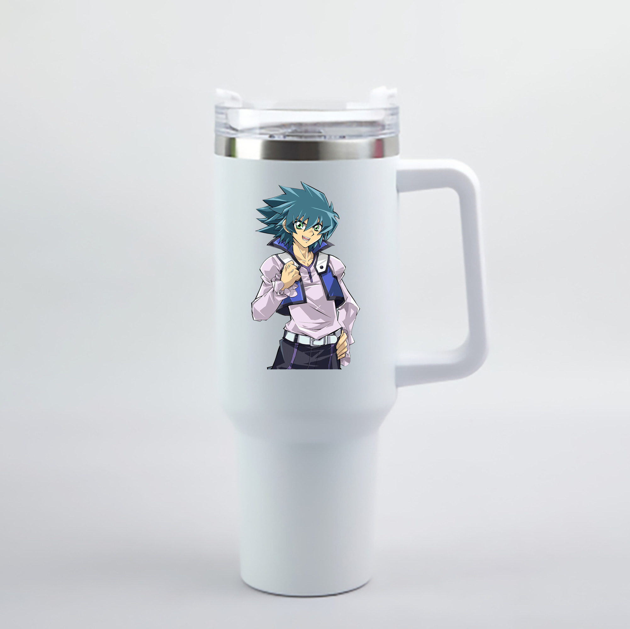 （画像用） 遊☆戯☆王 Yu-Gi-Oh! 1200mL車用タンブラー - クリスタルステッカー（プラスチックストロー付き）